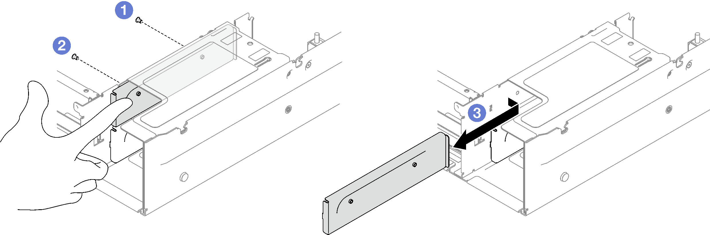 Power supply bracket removal