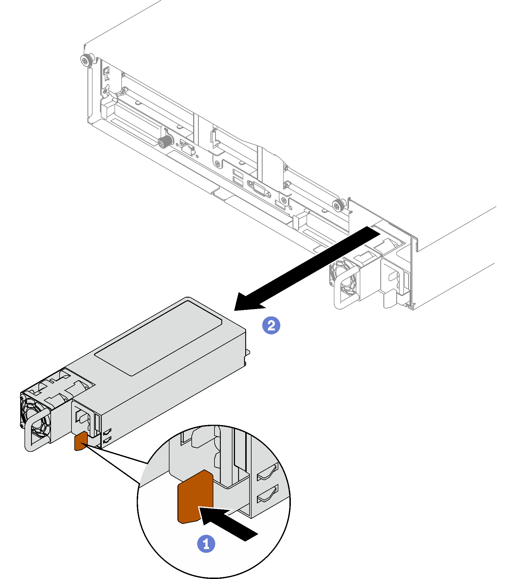 Power supply unit removal