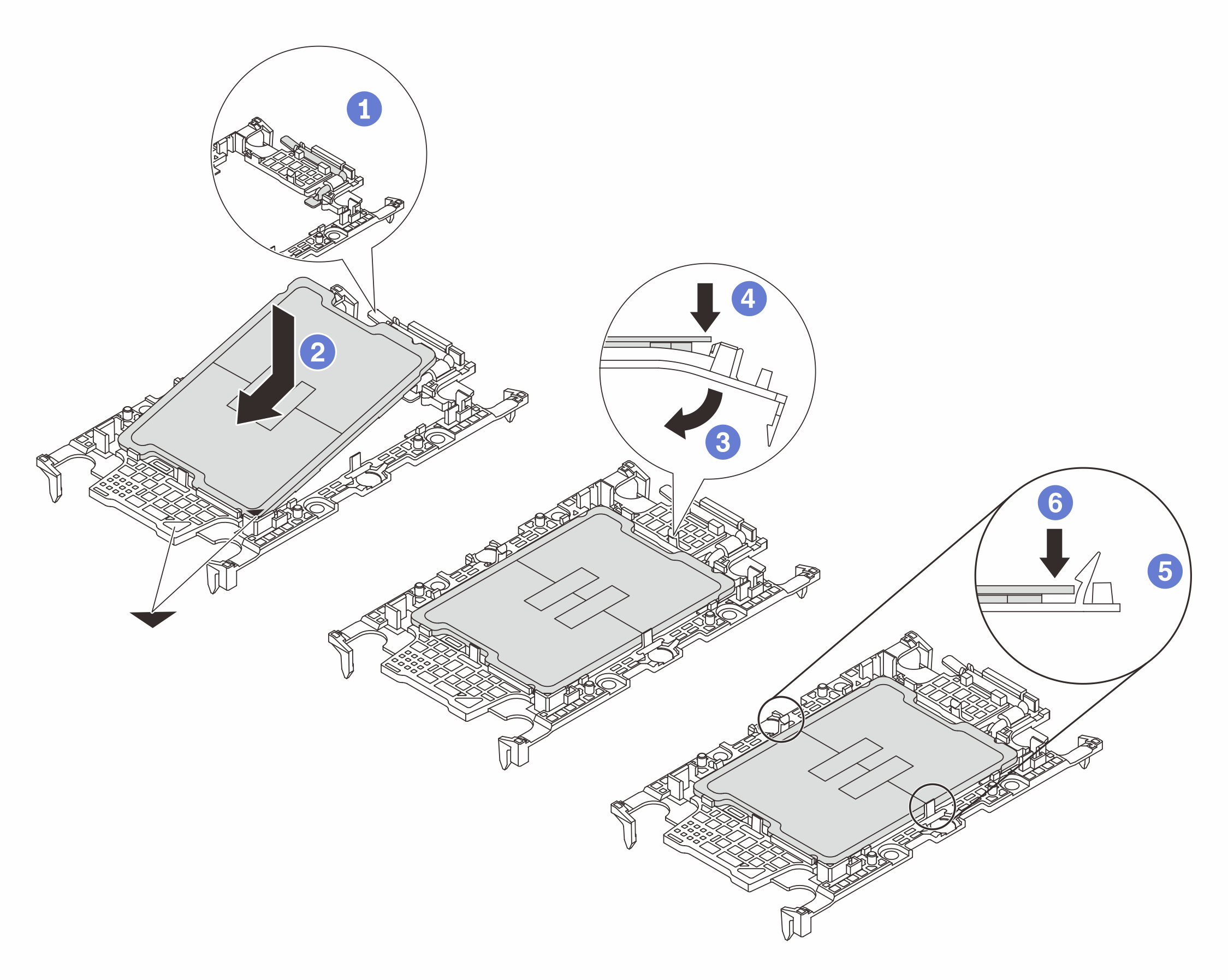 Installing a processor carrier