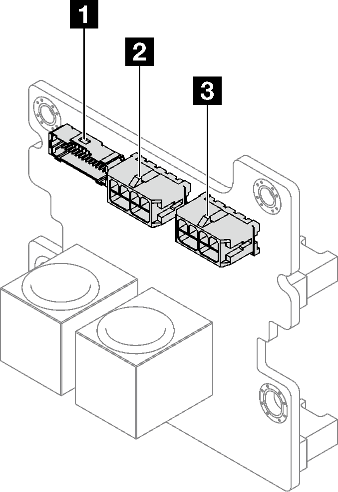 Power distribution board connectors