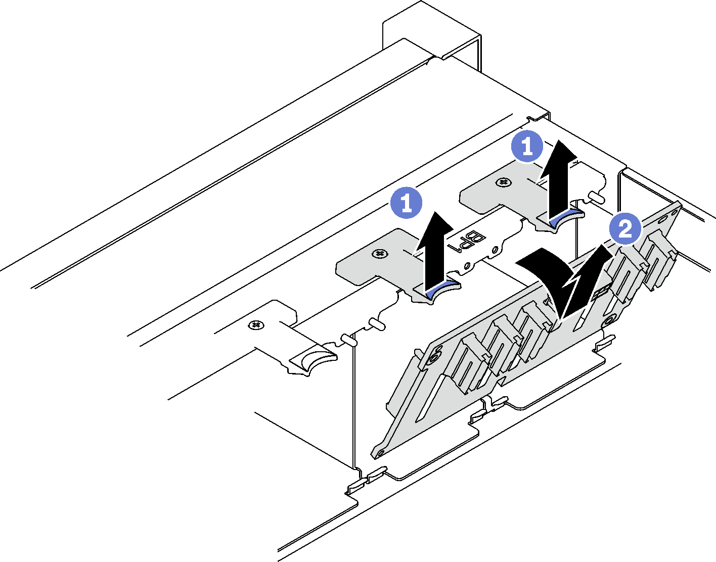 2.5-inch drive backplane removal