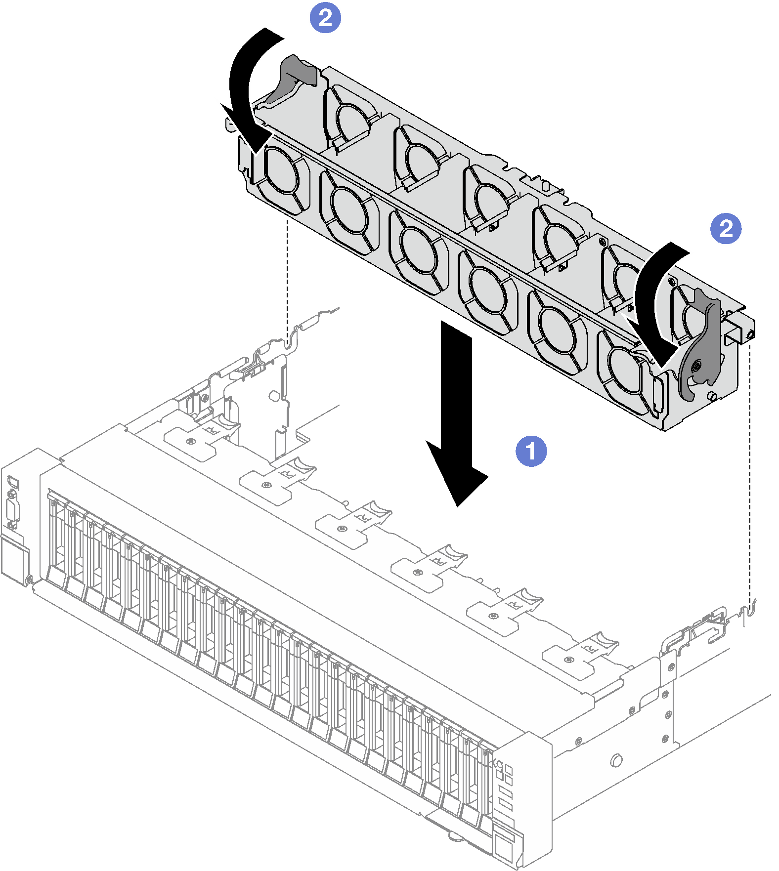 Fan cage installation