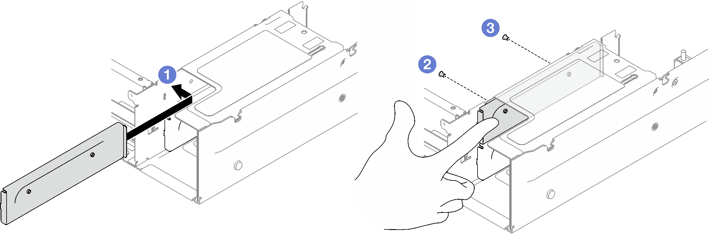 Power supply bracket installation