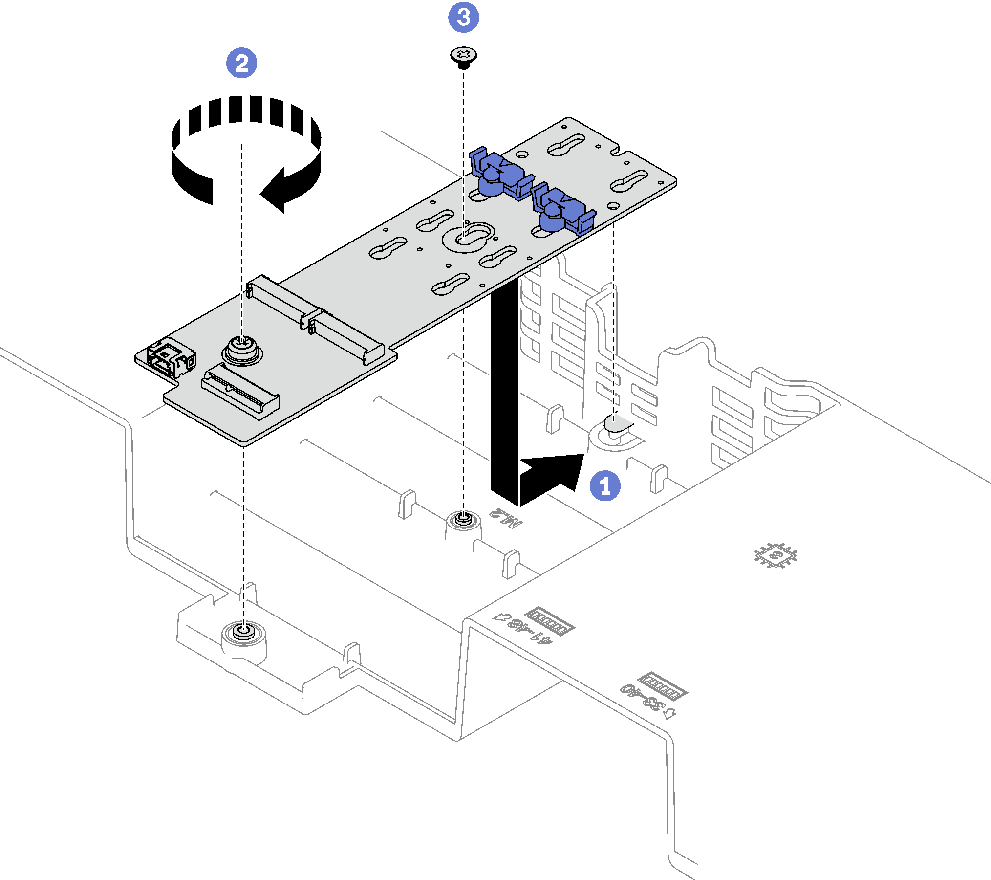 M.2 backplane installation