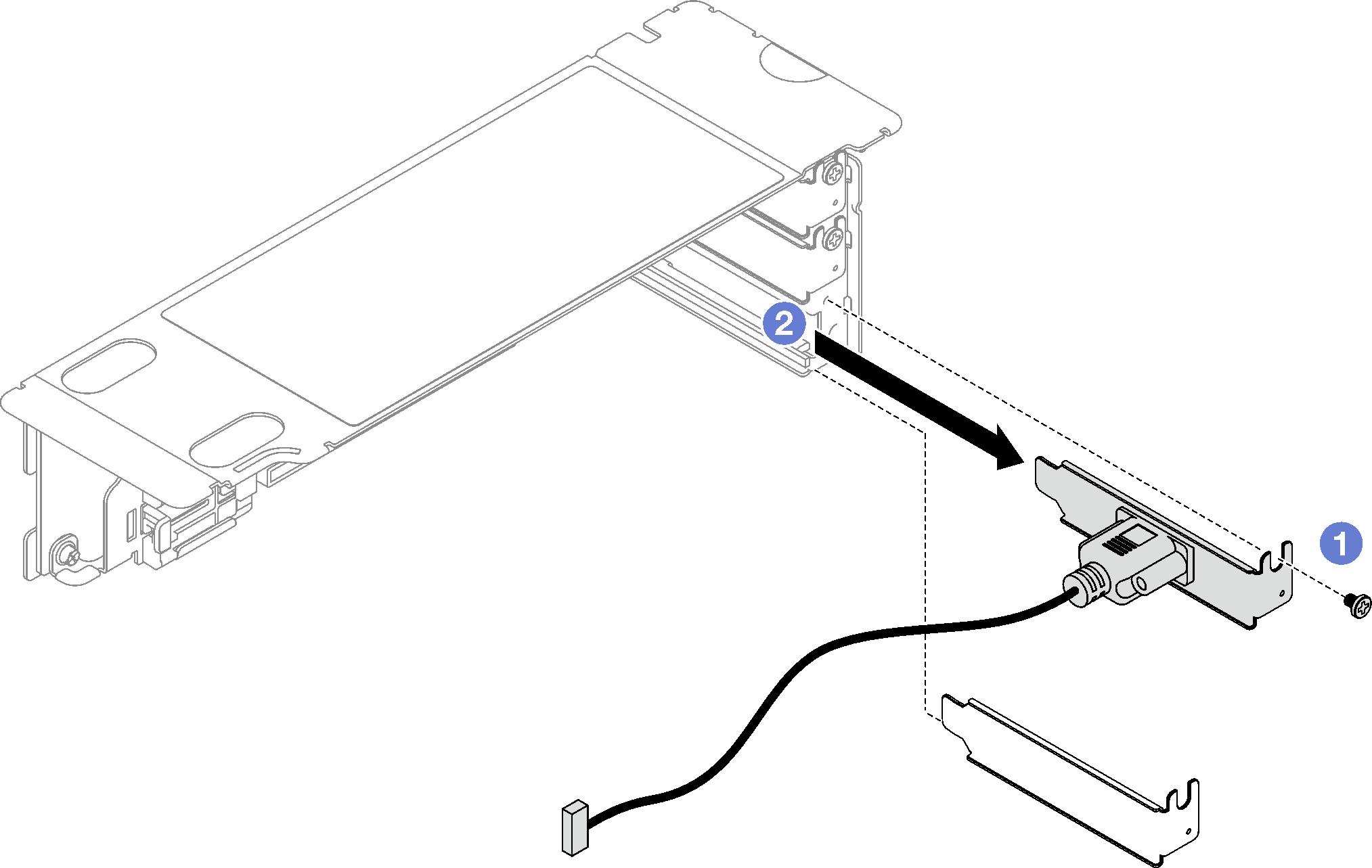 Serial port module removal