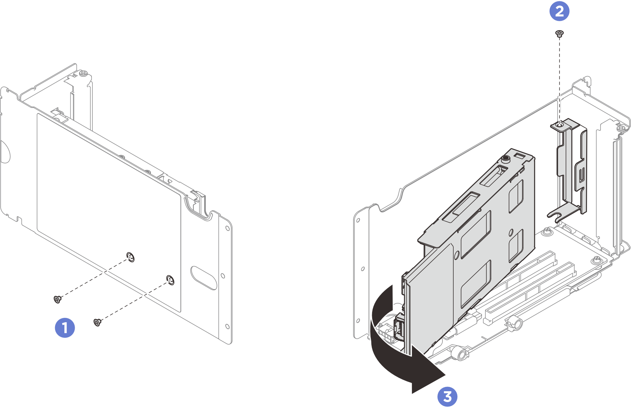 Removing M.2 drive cage
