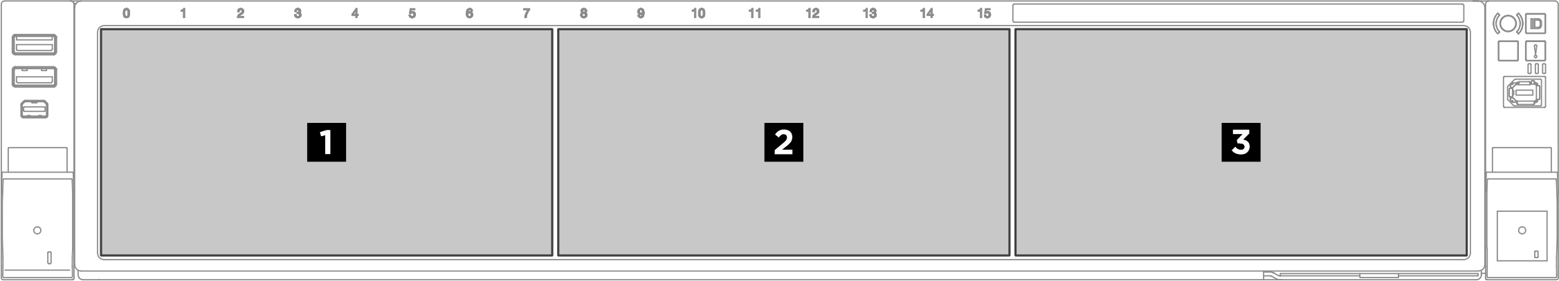 2.5-inch drive backplane numbering