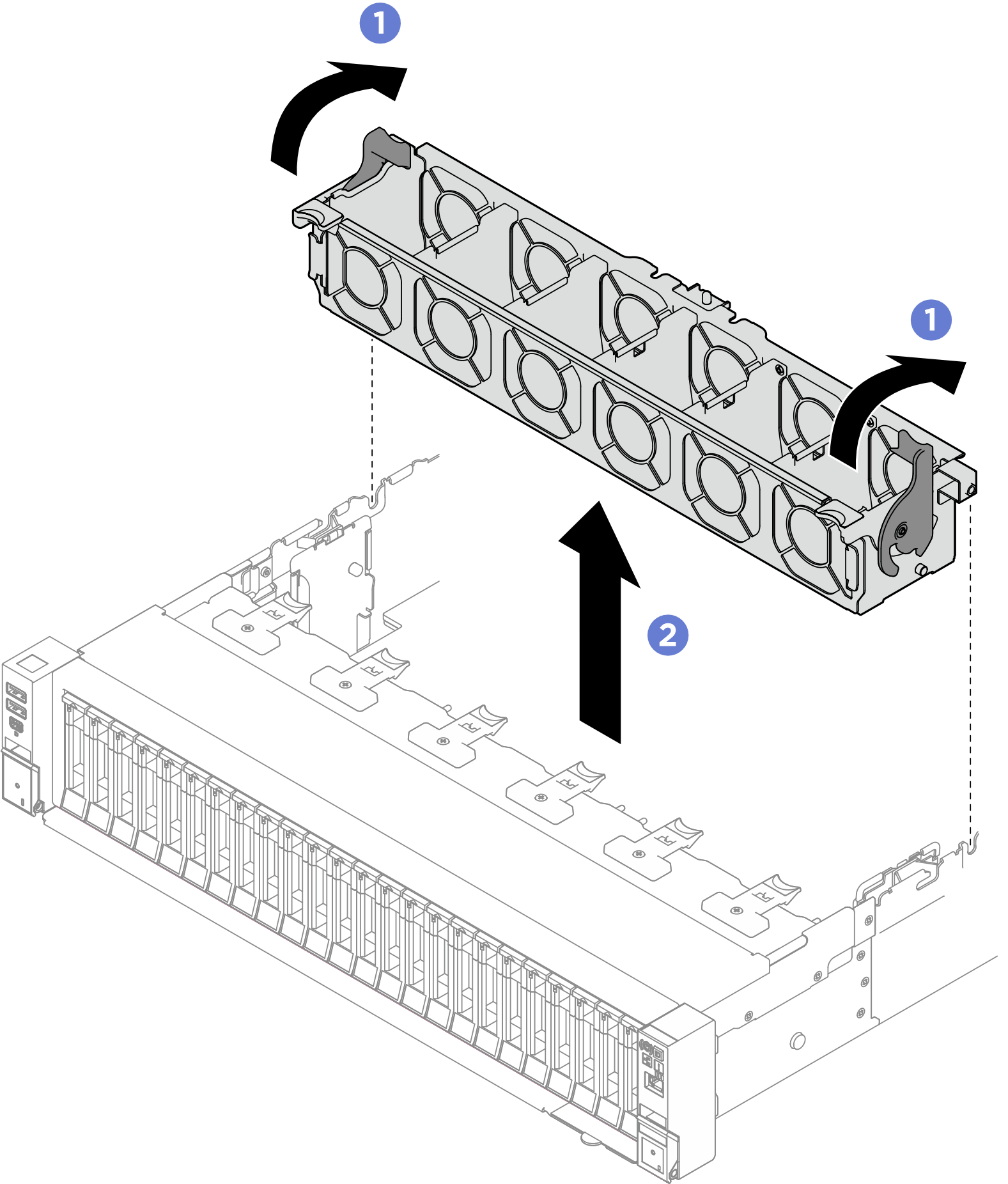 Fan cage removal