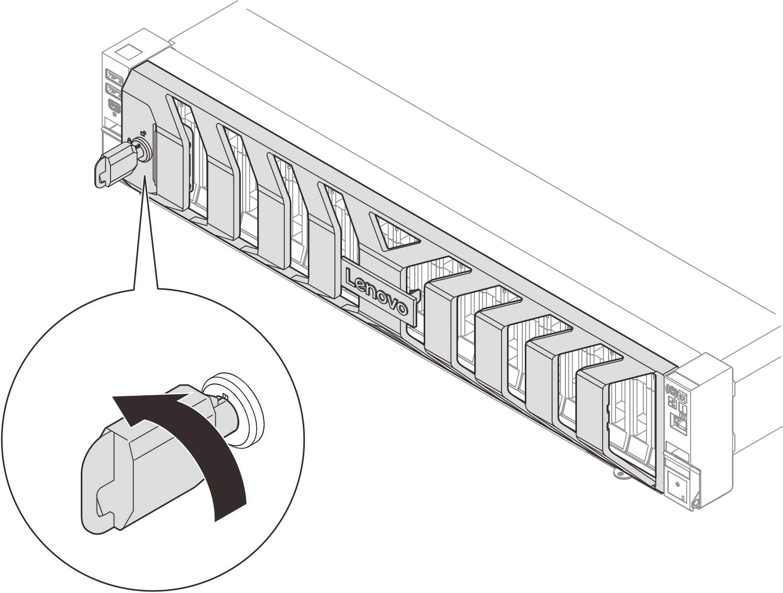Locking the security bezel