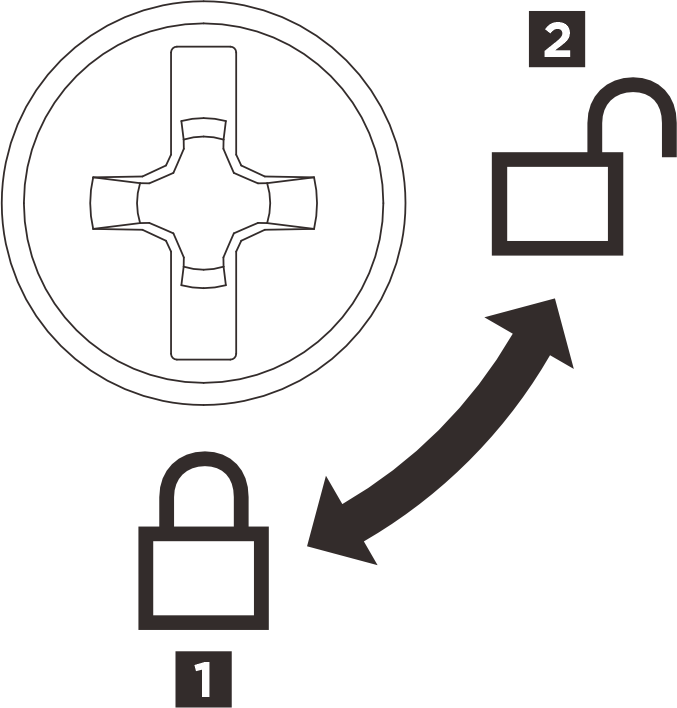 Front top cover locking/unlocking direction