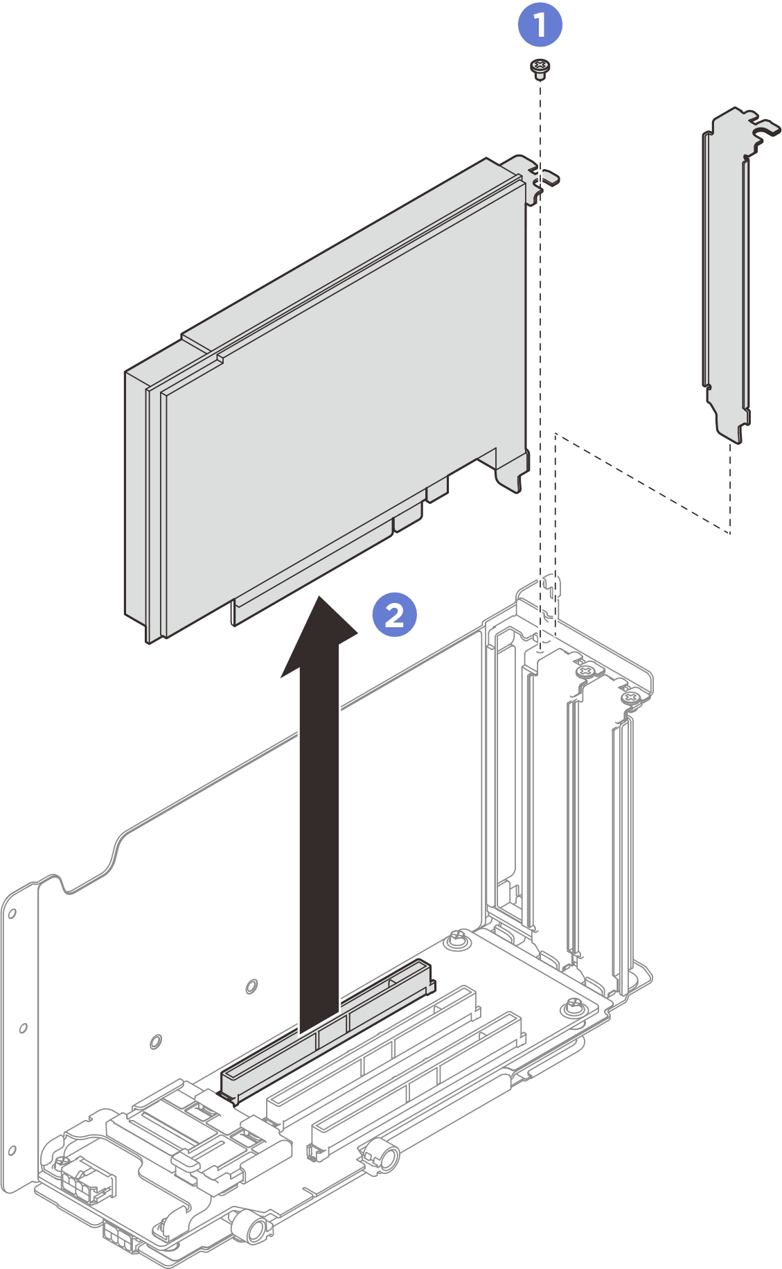 PCIe adapter removal