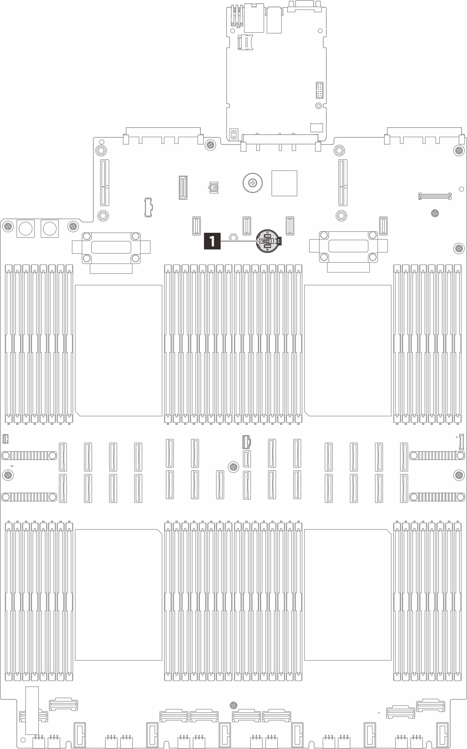 CMOS battery socket location
