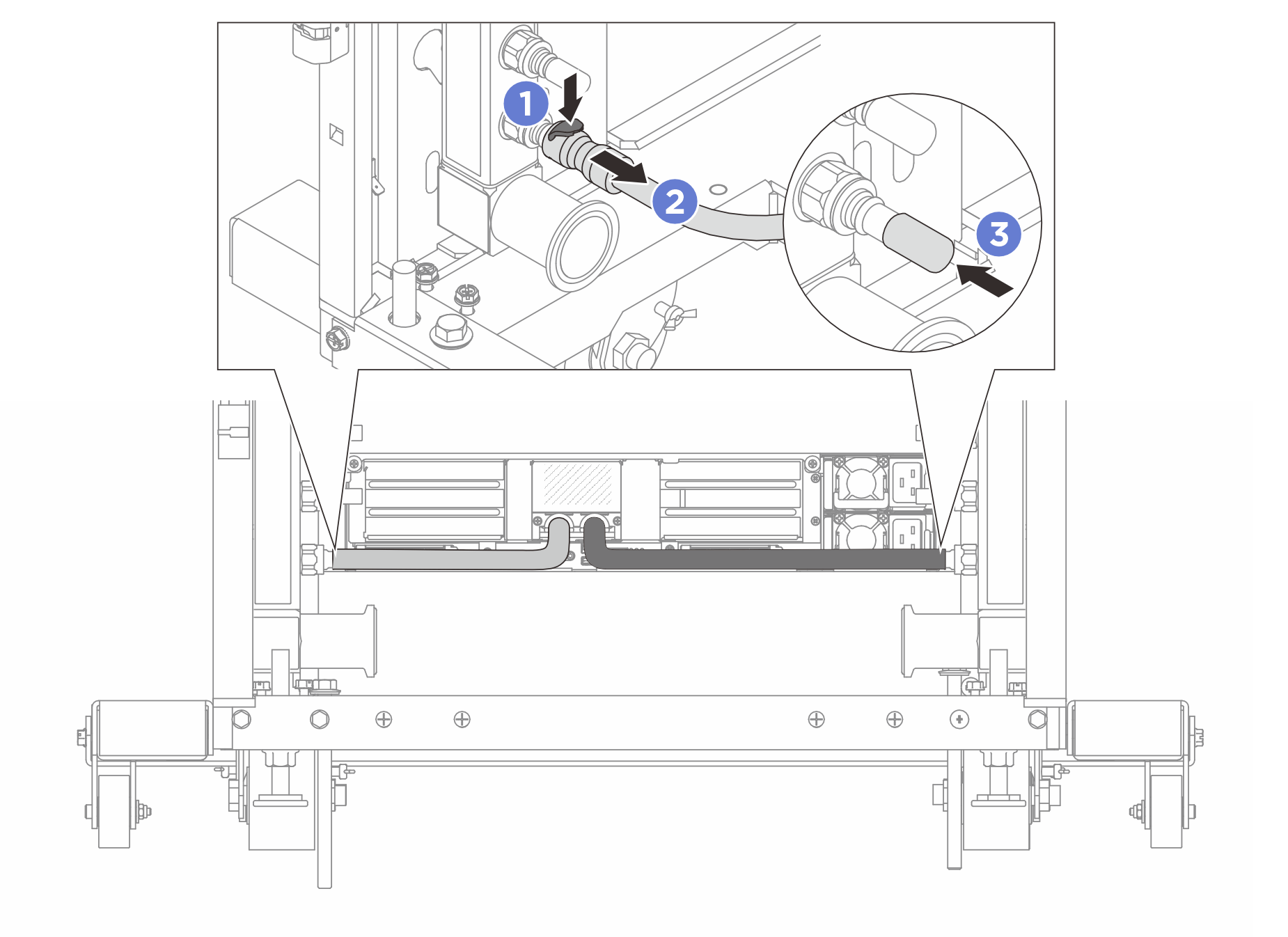 Quick connect plug removal