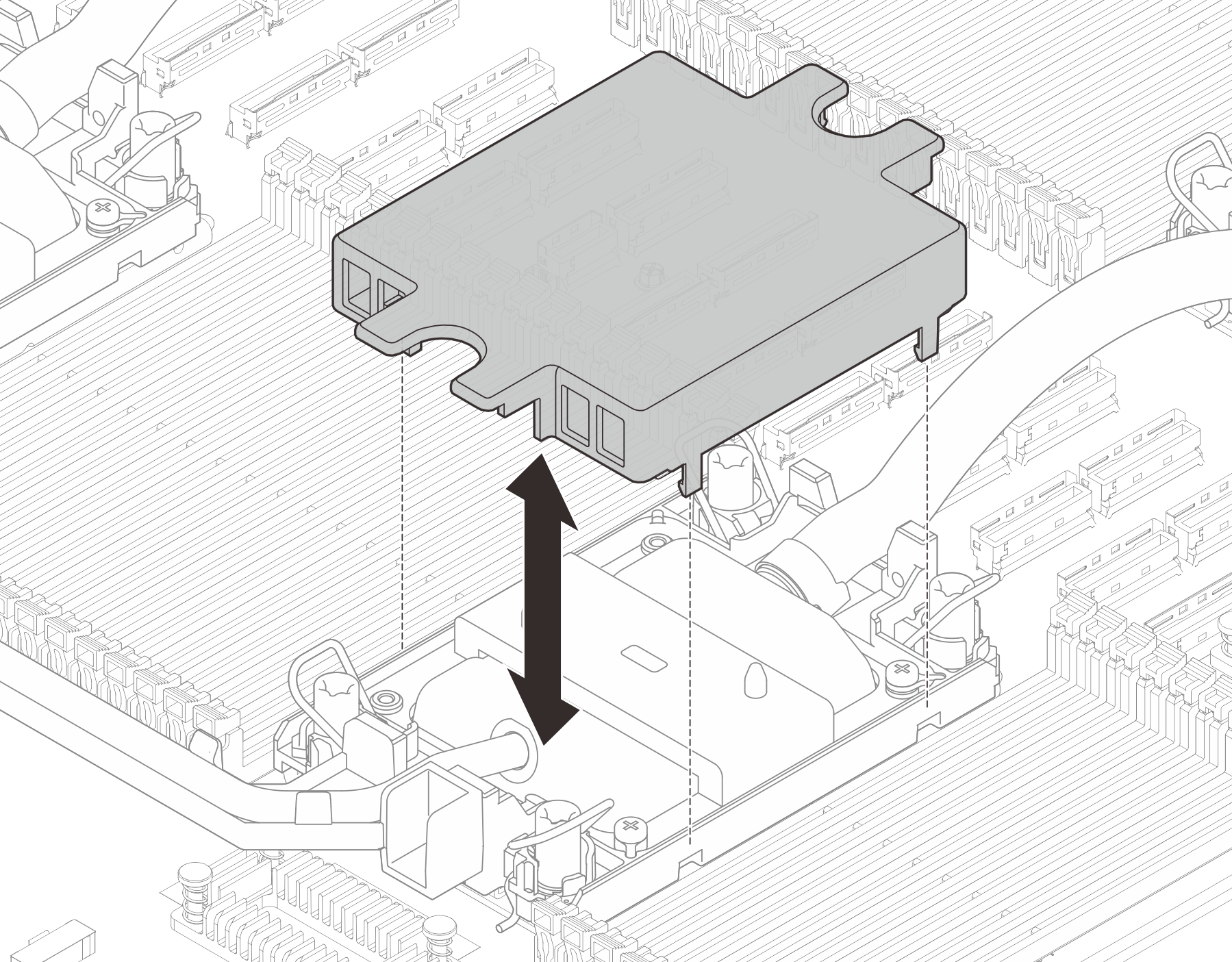 Removing cold plate covers