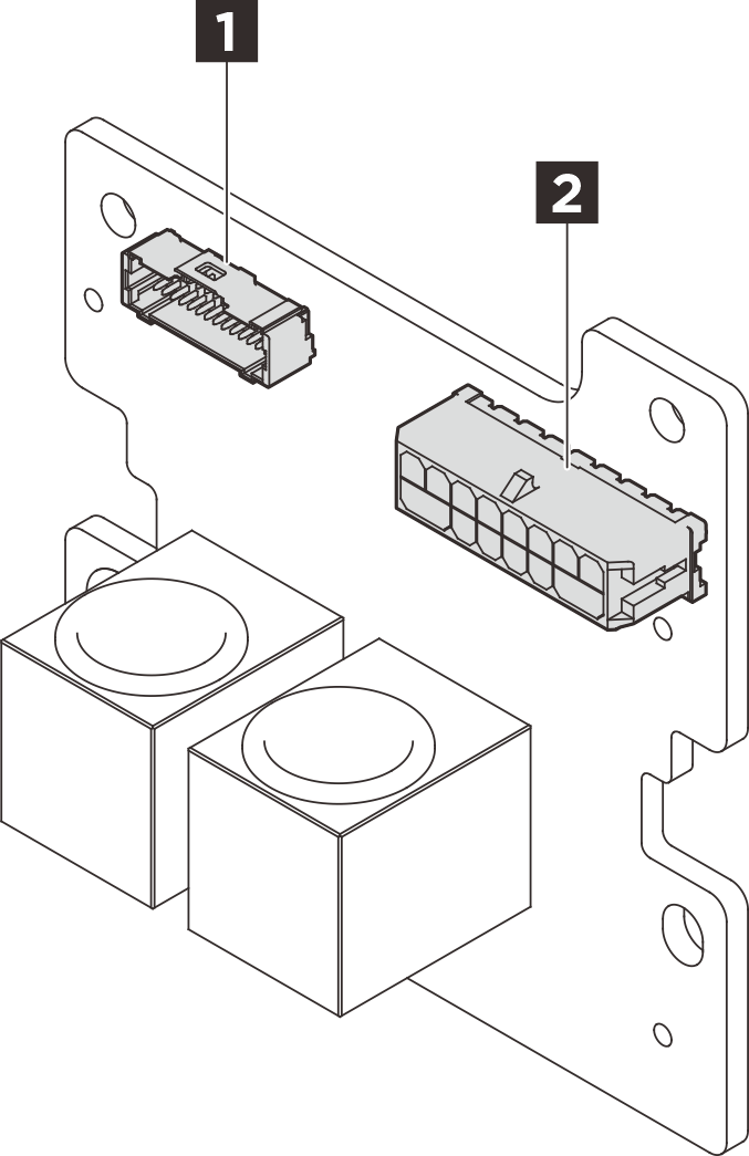 Power distribution board connectors