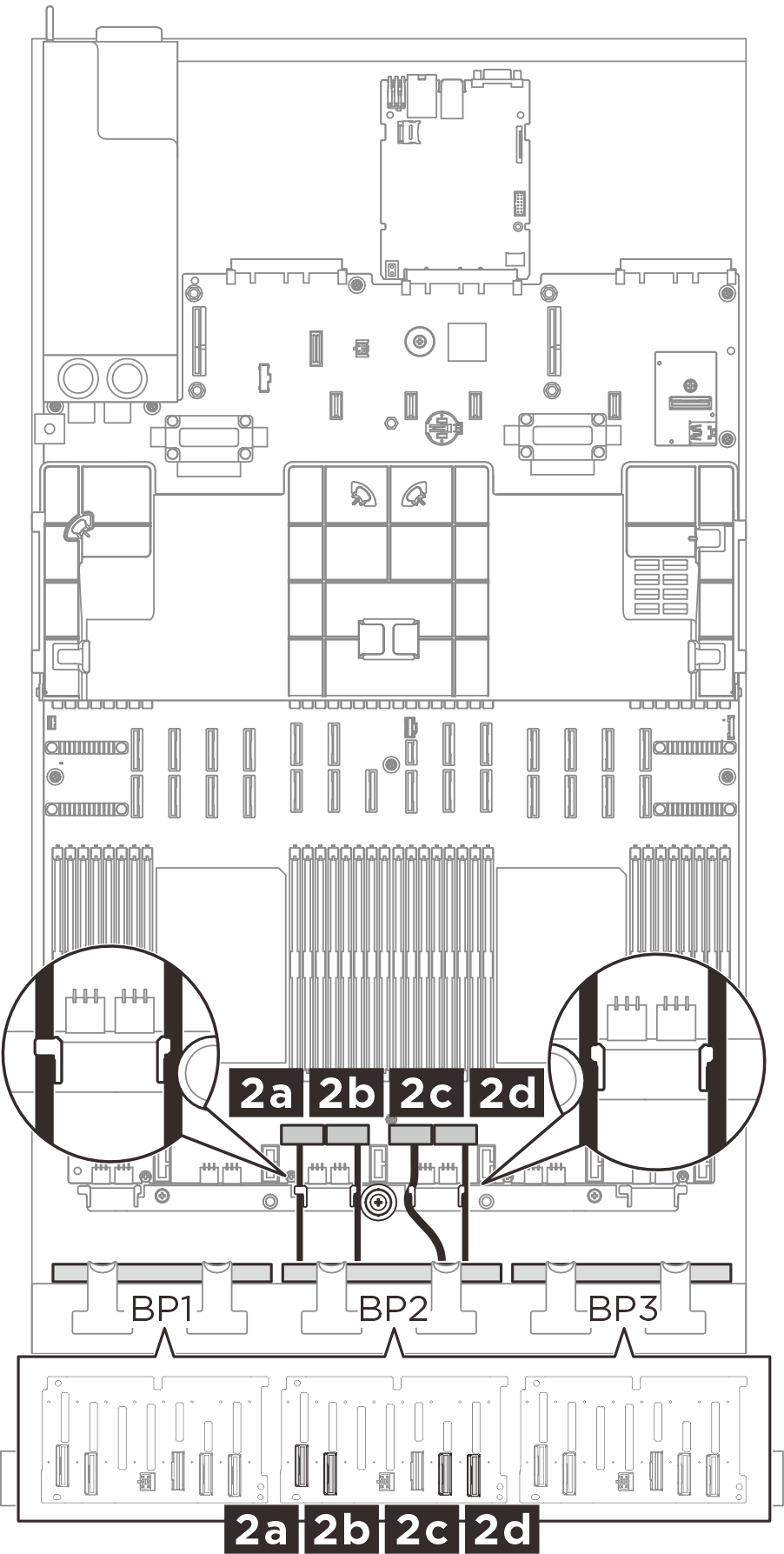 BP 2 NVMe cable routing