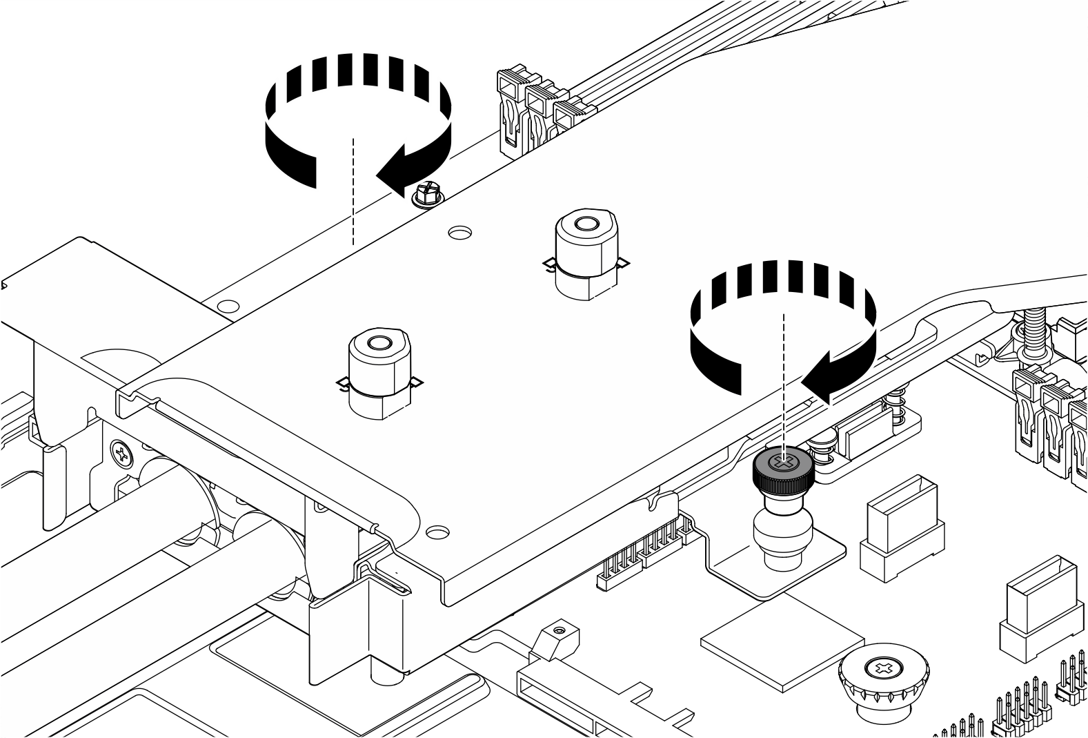 Installing cold plate assembly