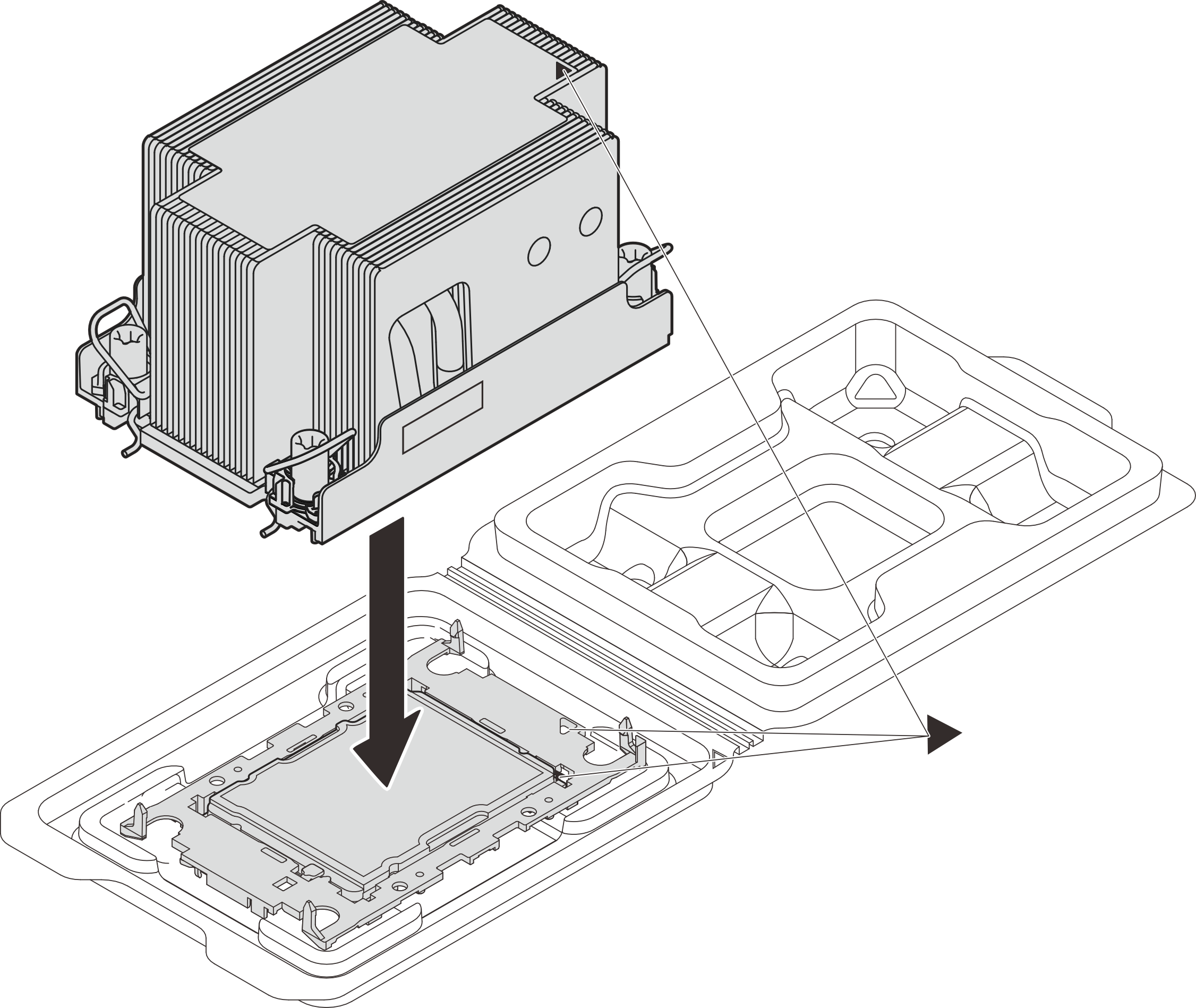 Assembling the PHM with processor in shipping tray