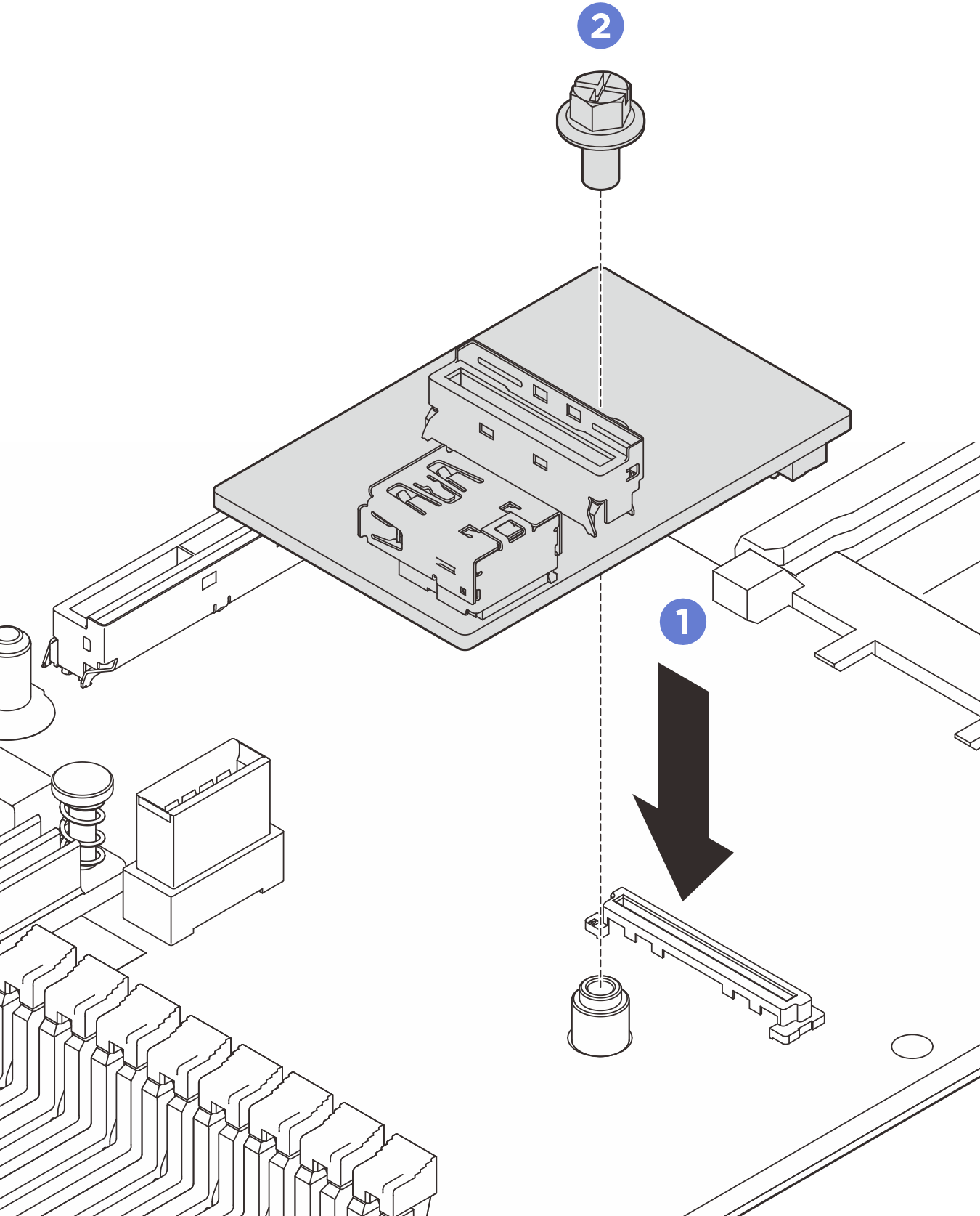 Installing USB I/O board