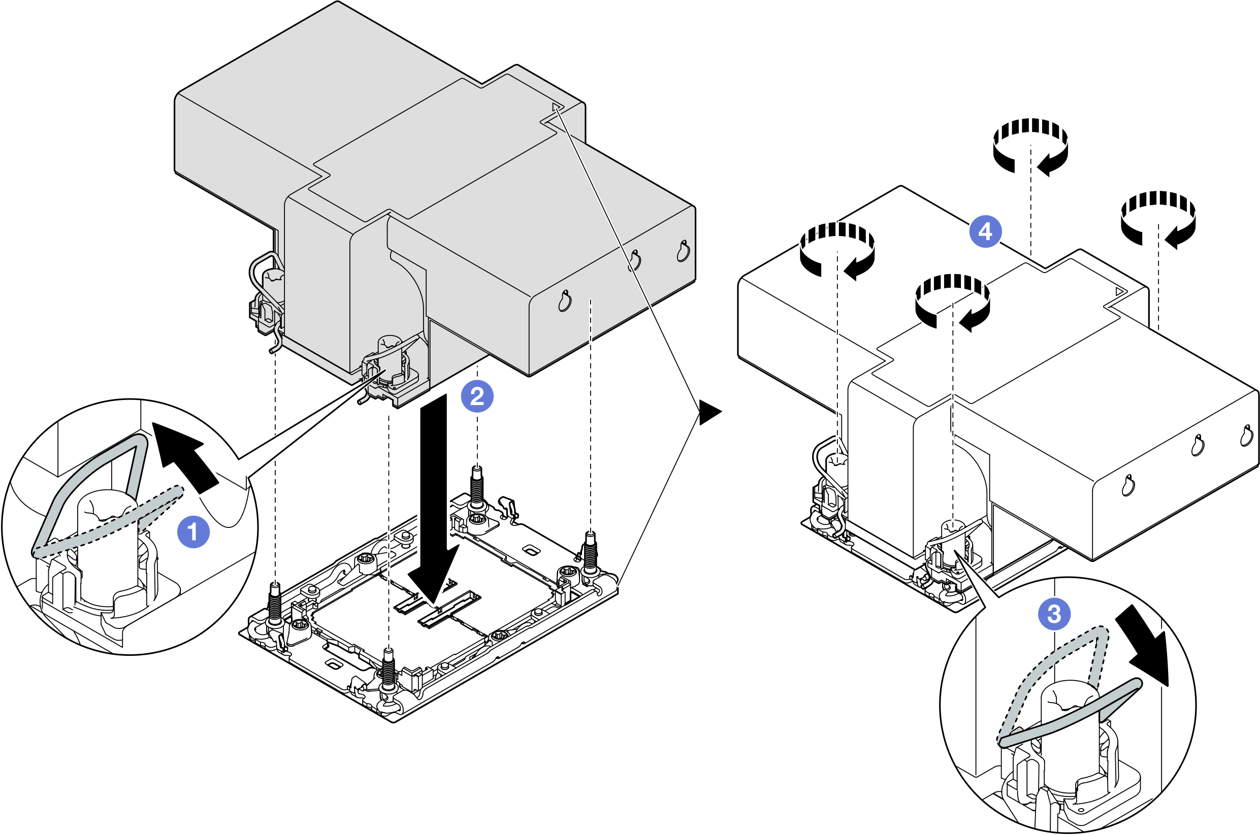 Installing a 2U performance PHM