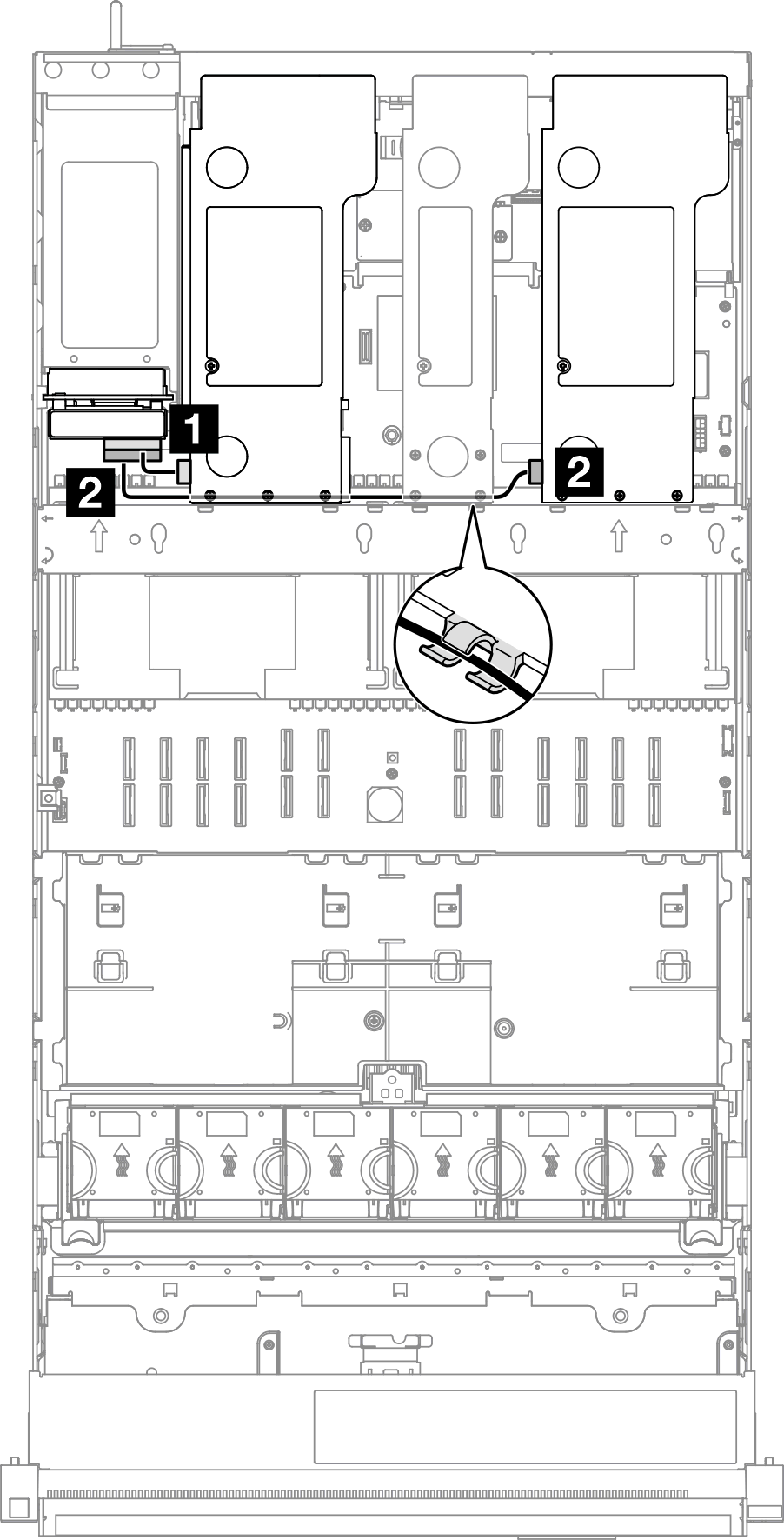 Power cable routing for power distribution board