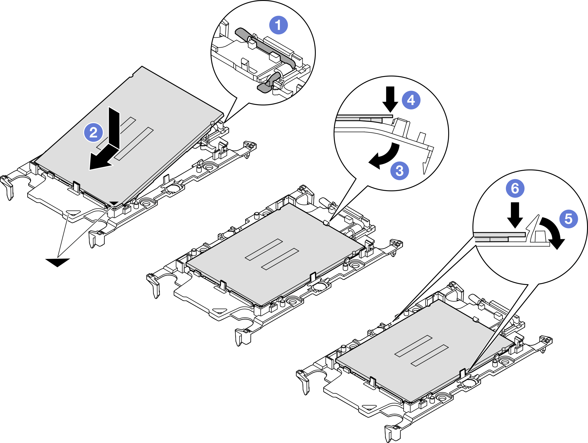 Installing a processor carrier