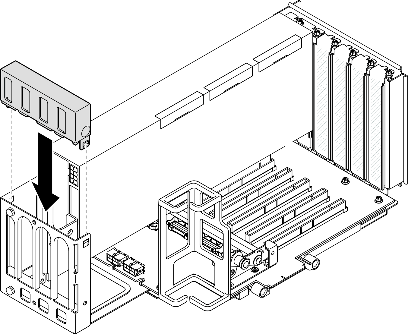 Installing riser extender cover