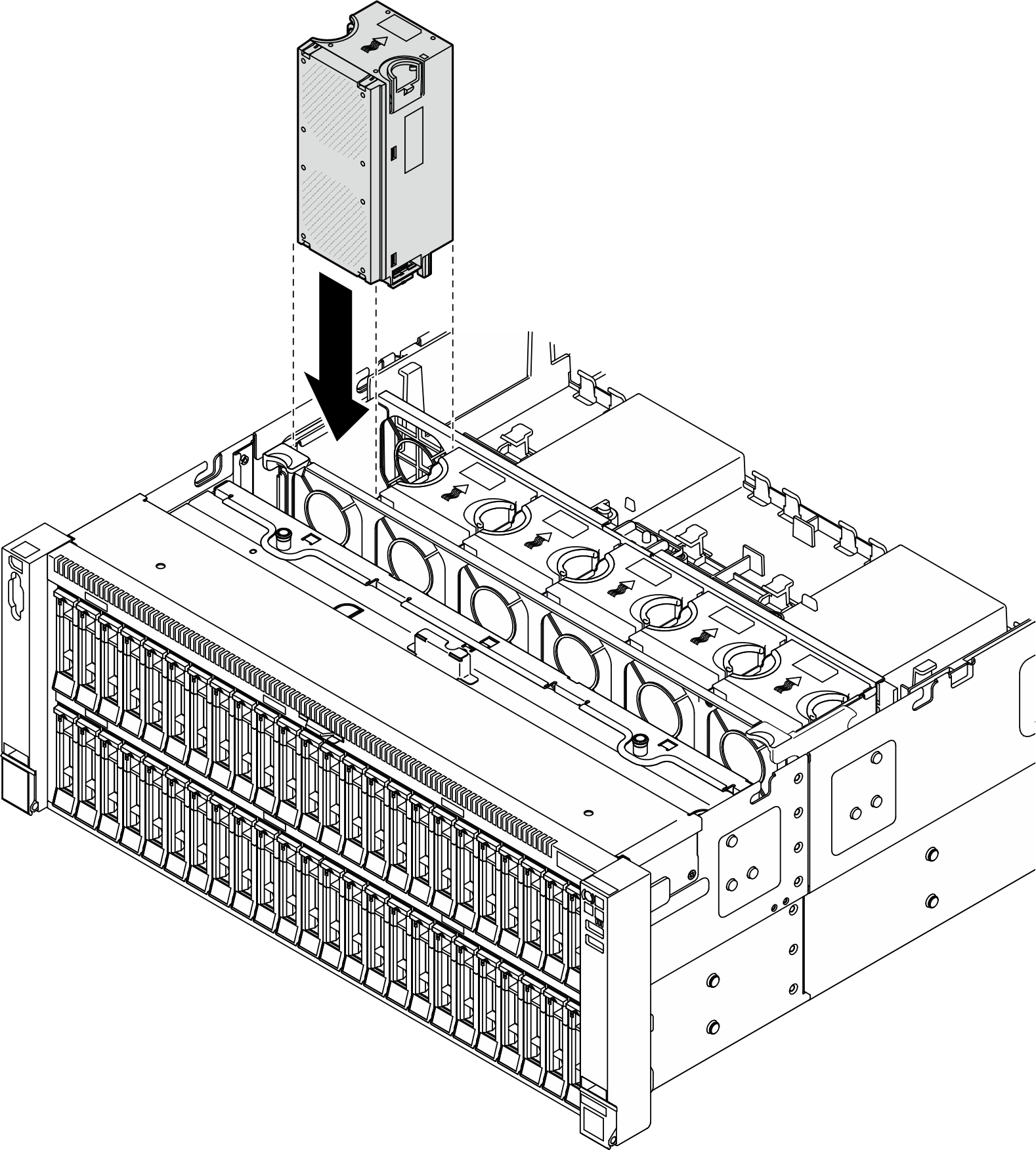 Installing a fan module