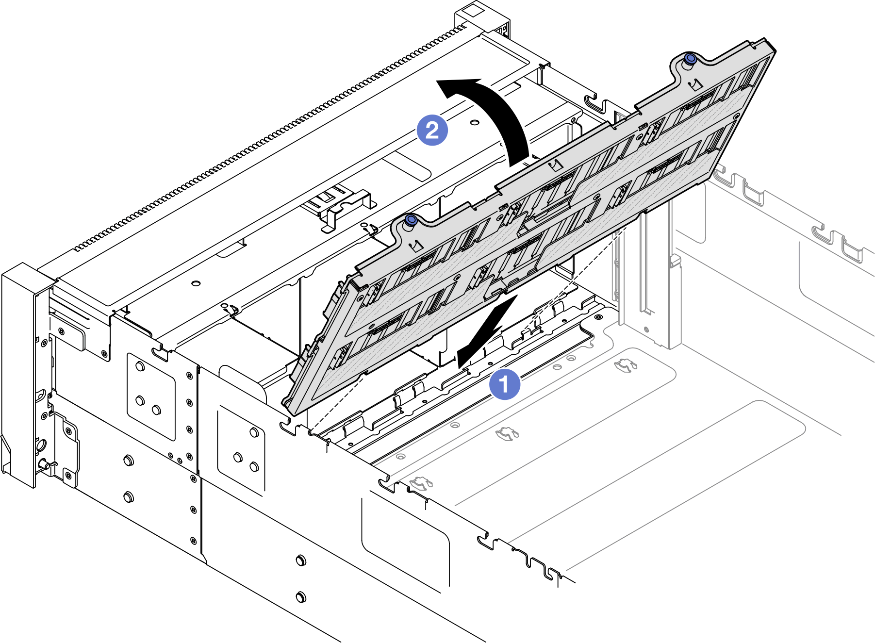 Installing drive backplane carrier assembly