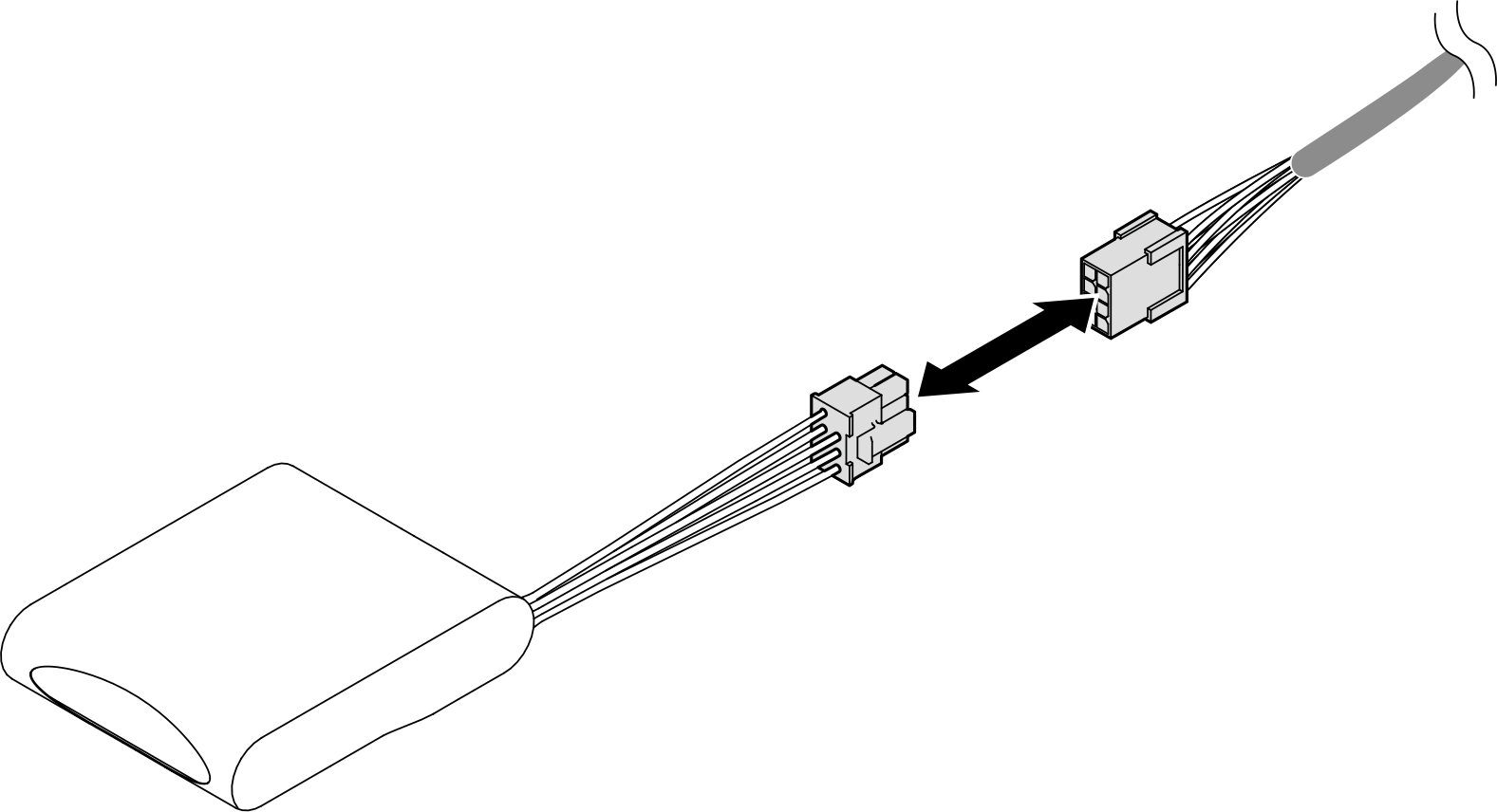 Disconnecting cable from flash power module
