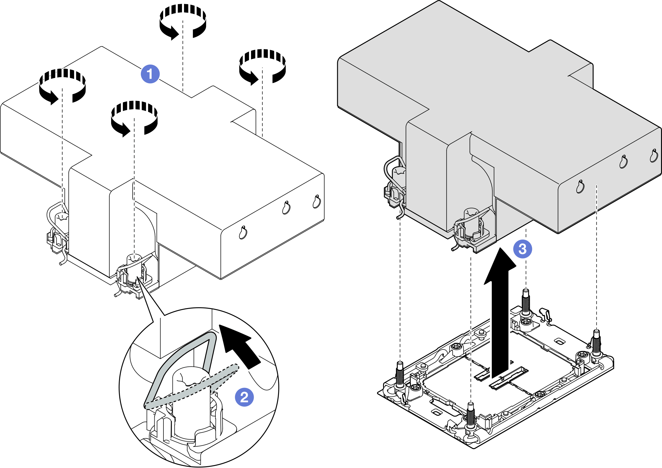 Removing a 2U performance PHM