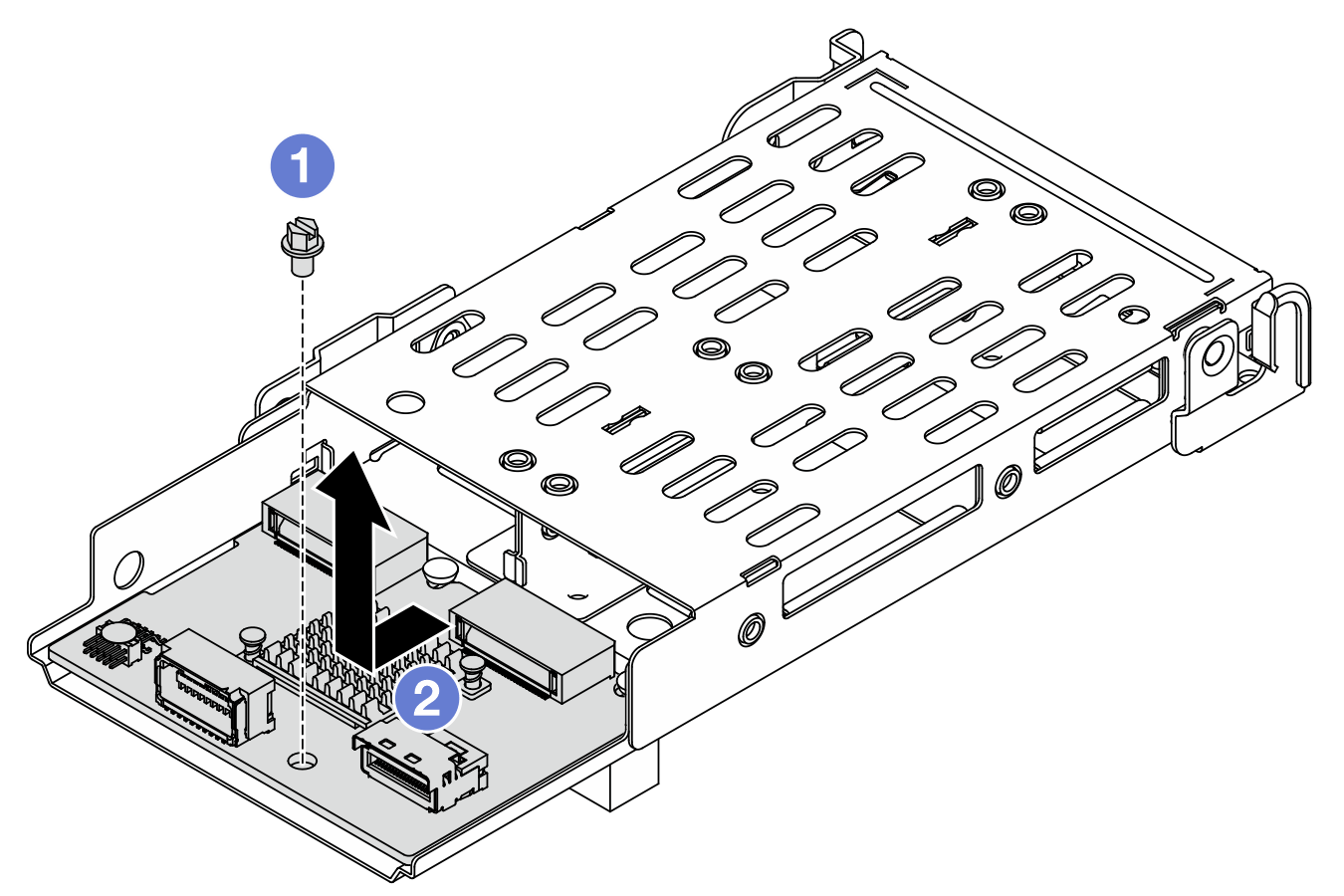 Removing M.2 backplane