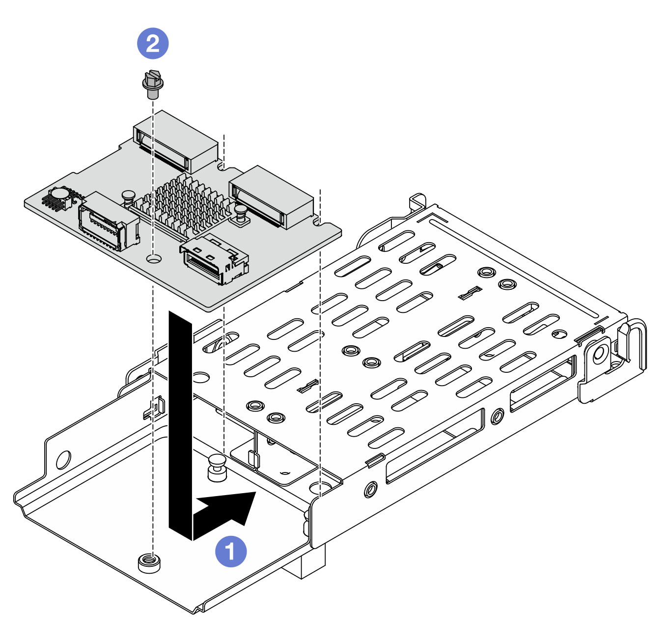 Installing M.2 backplane