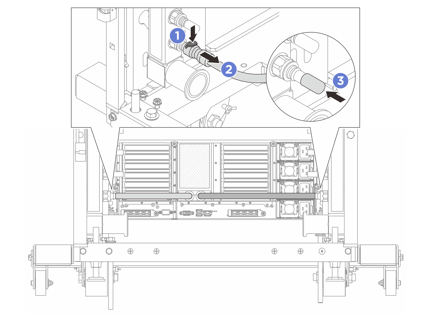 Quick connect plug removal