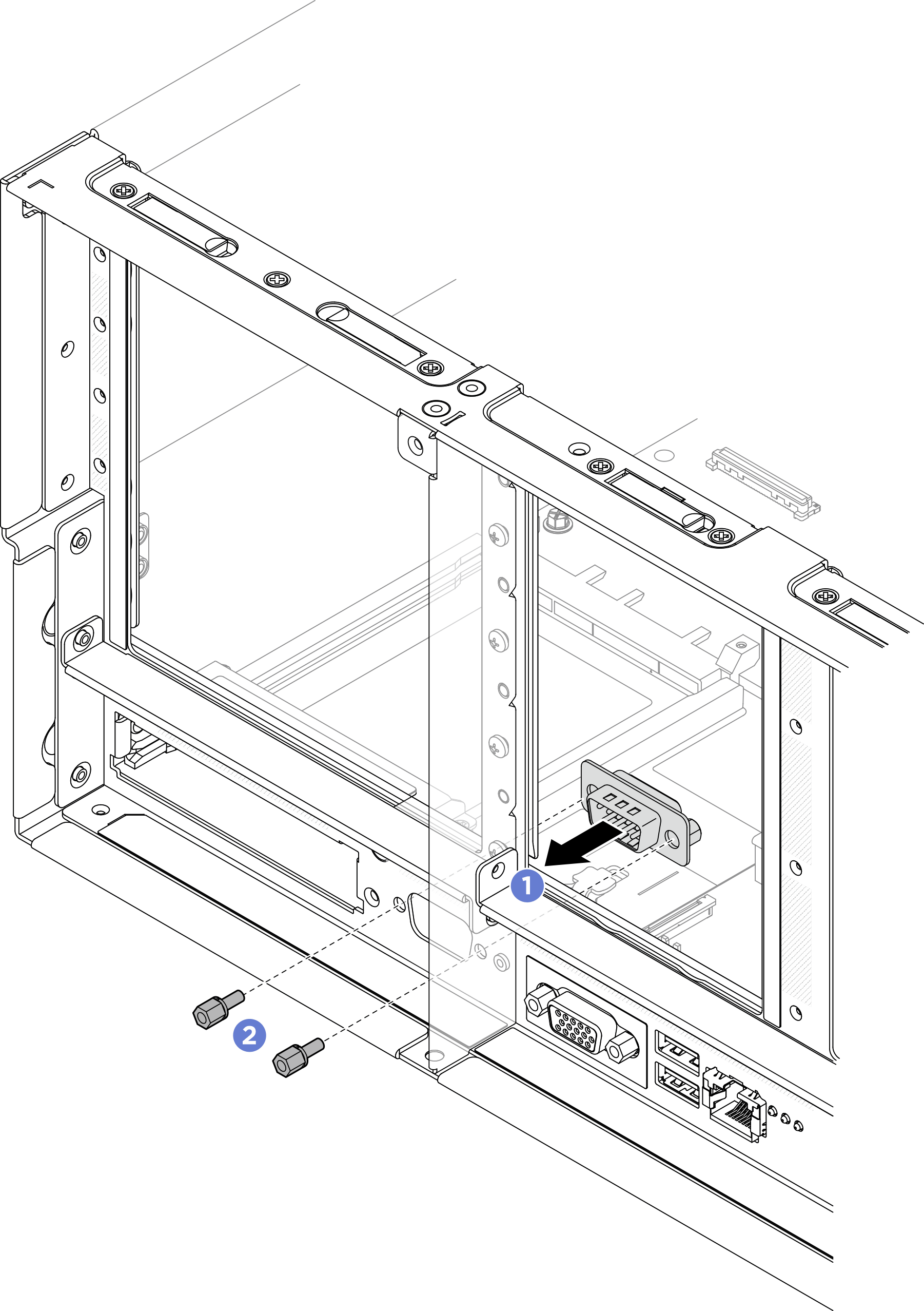 Installing serial port module