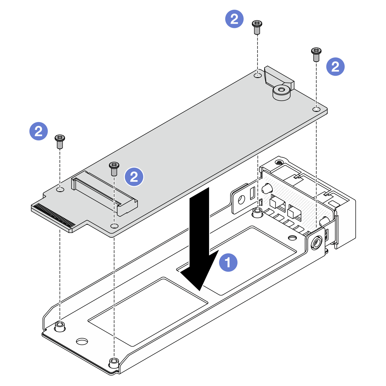 Installing M.2 interposer