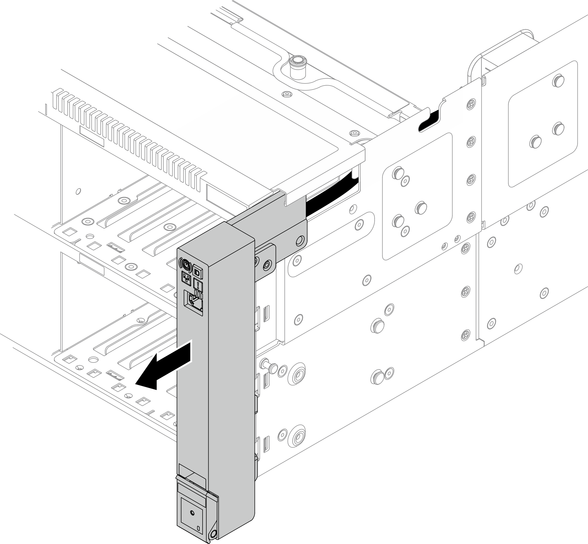Removing the rack latch