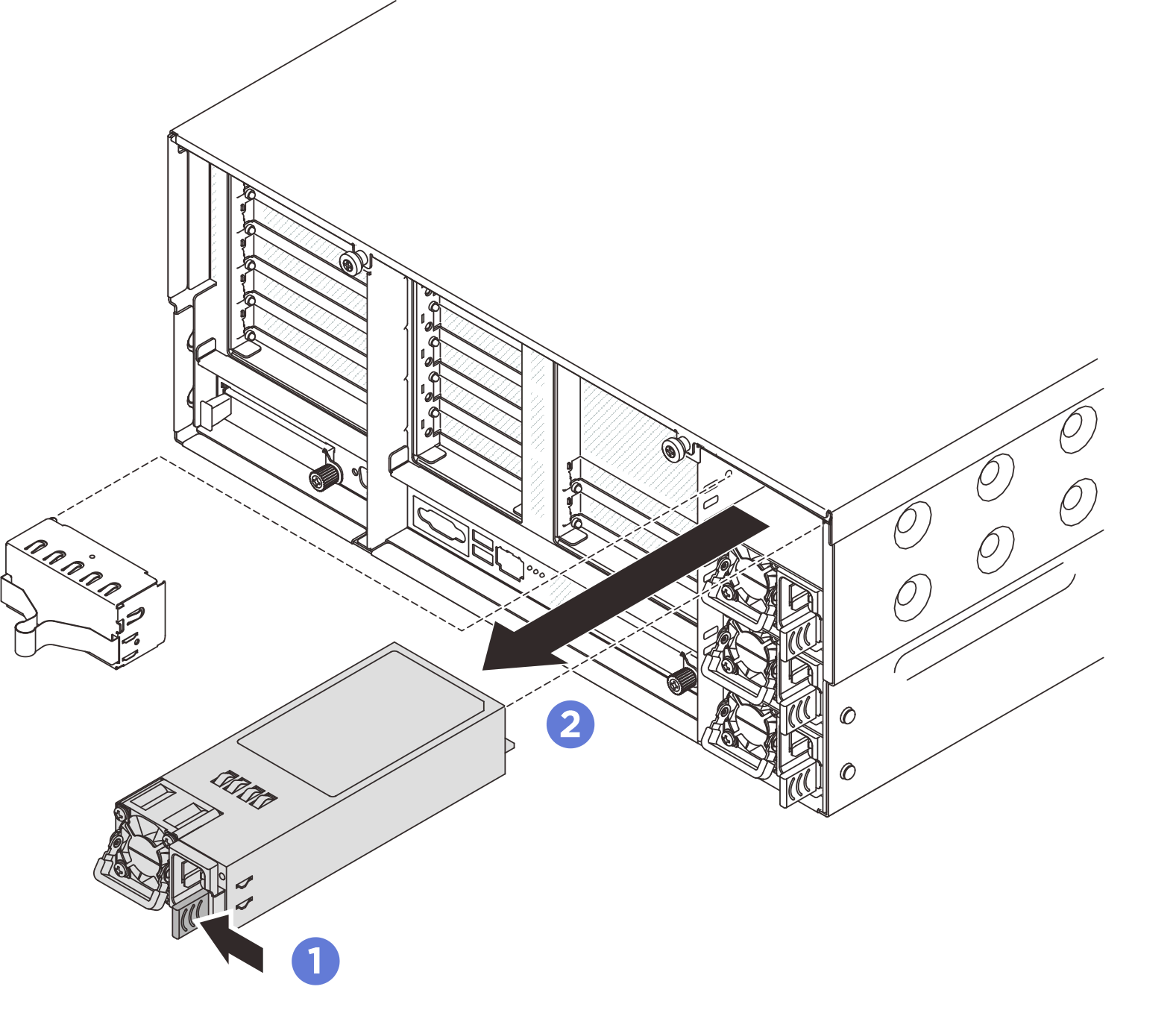 Removing the power supply unit