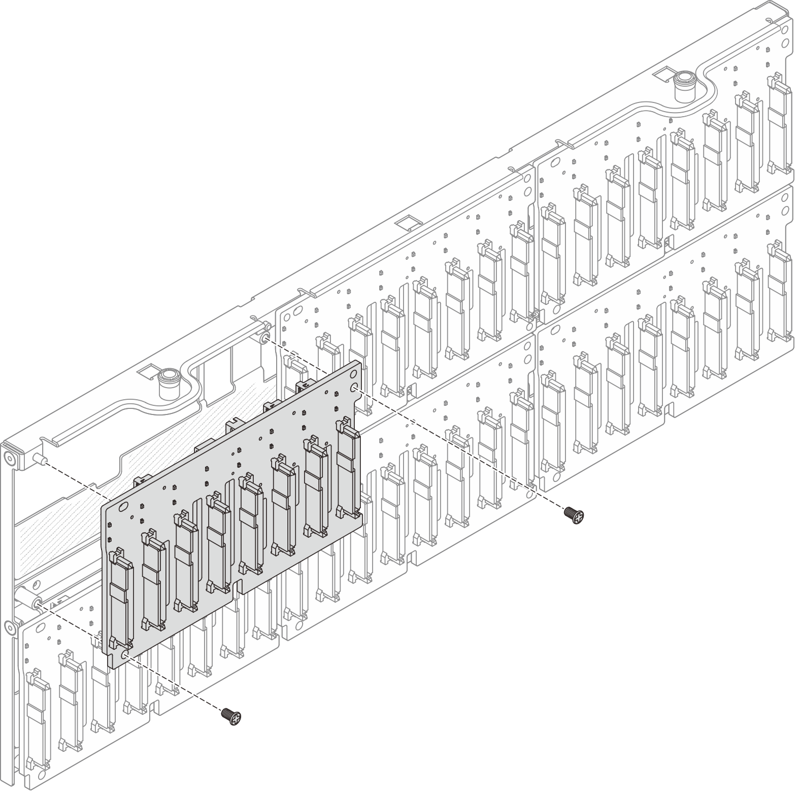 Removing backplane from carrier