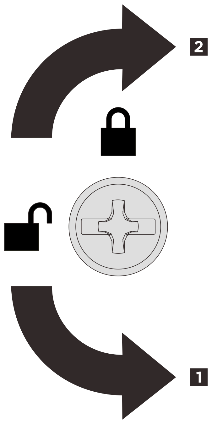 Front top cover locking/unlocking direction