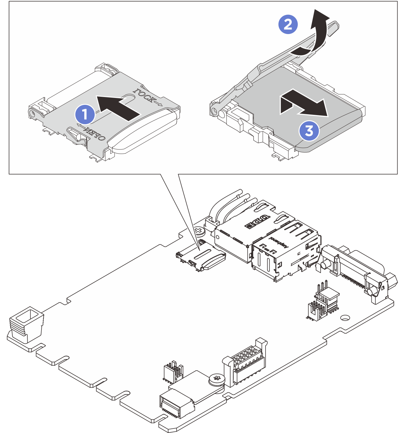 MicroSD card removal
