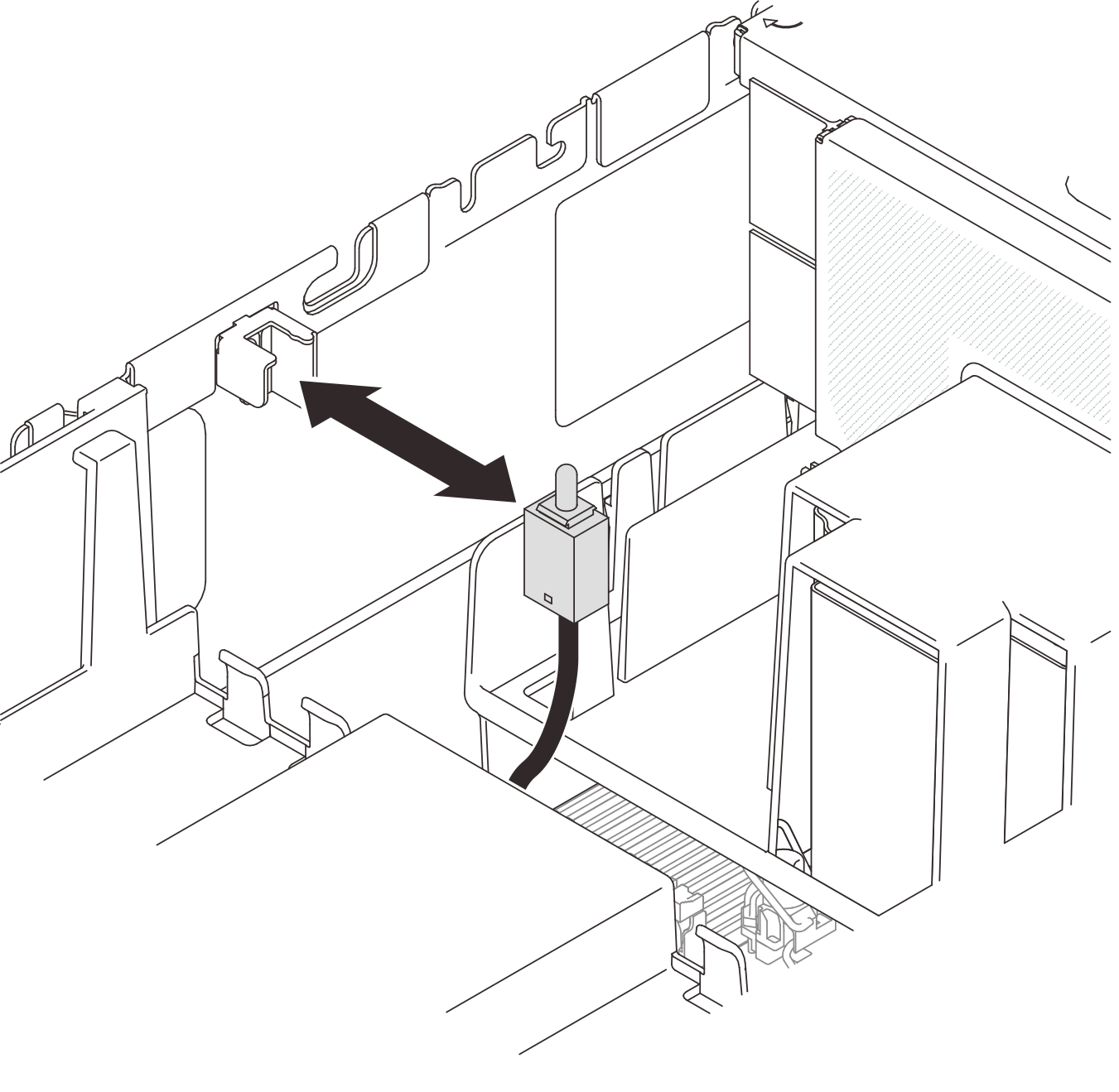 Installing the intrusion switch