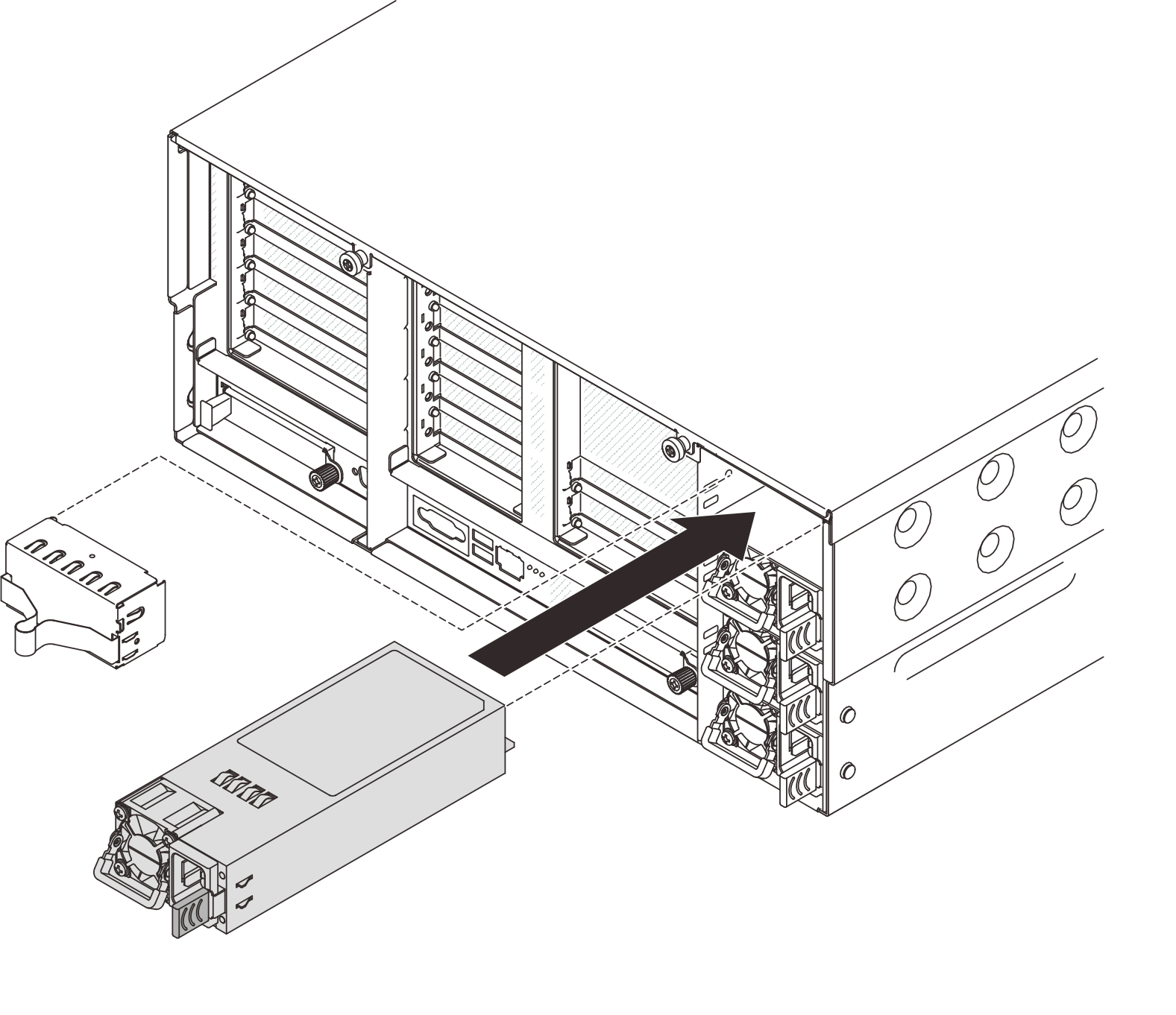 Installing power supply unit