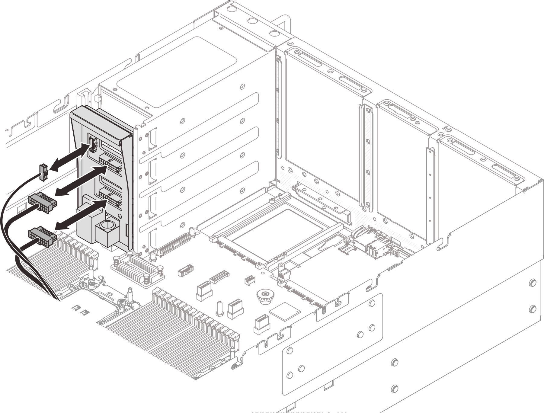 Connecting power distribution board cables