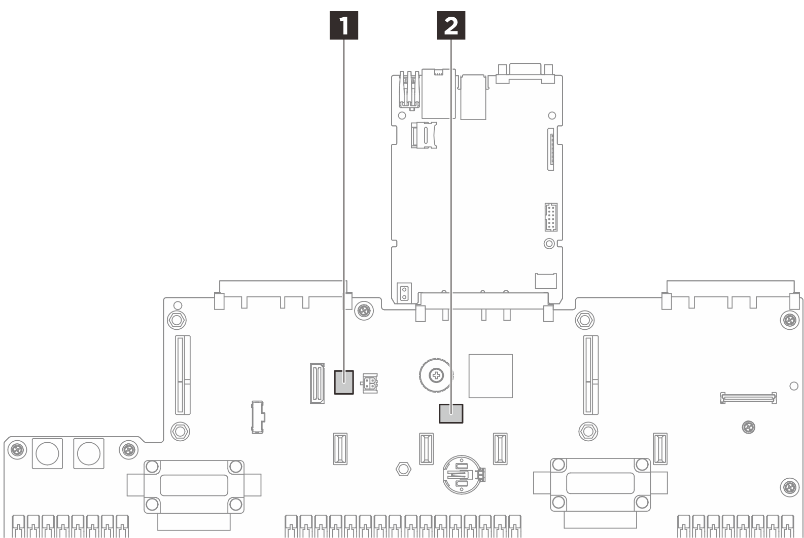 System-board-assembly switches