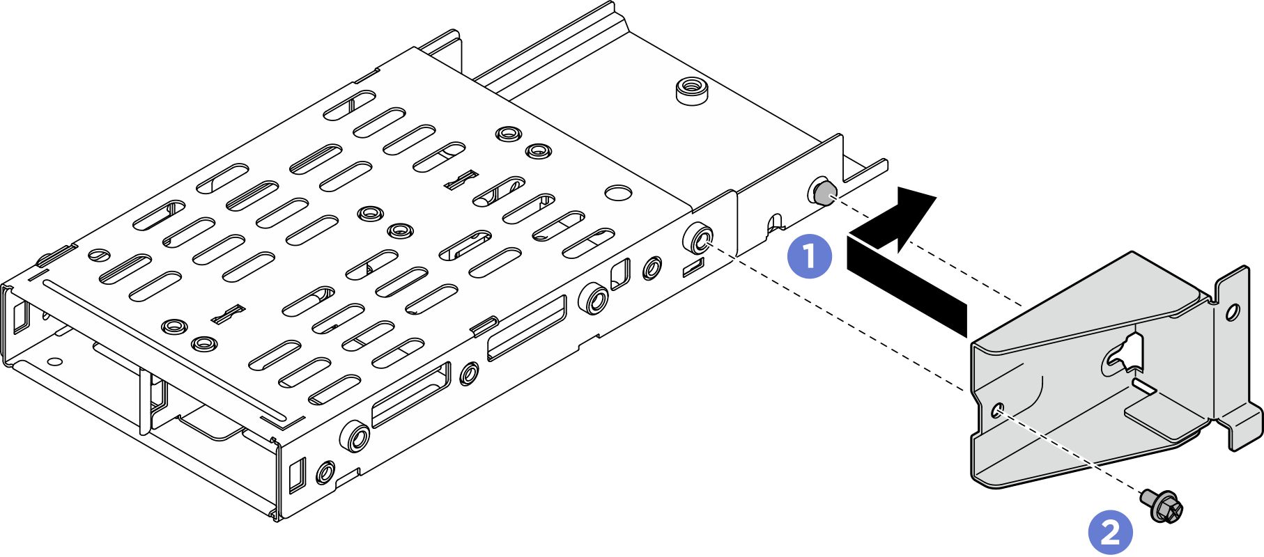 Install M.2 drive cage bracket