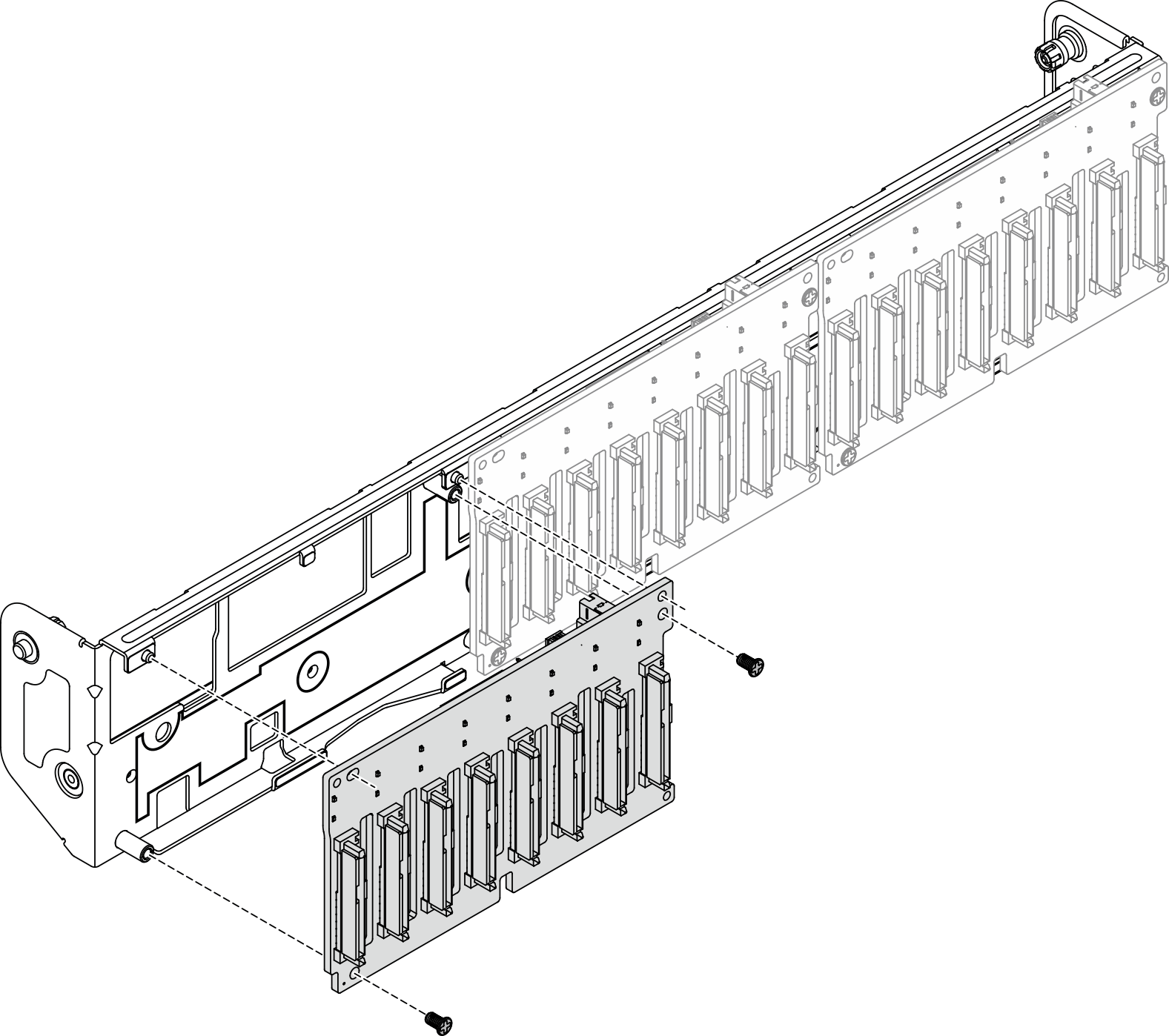 Removing backplane from carrier