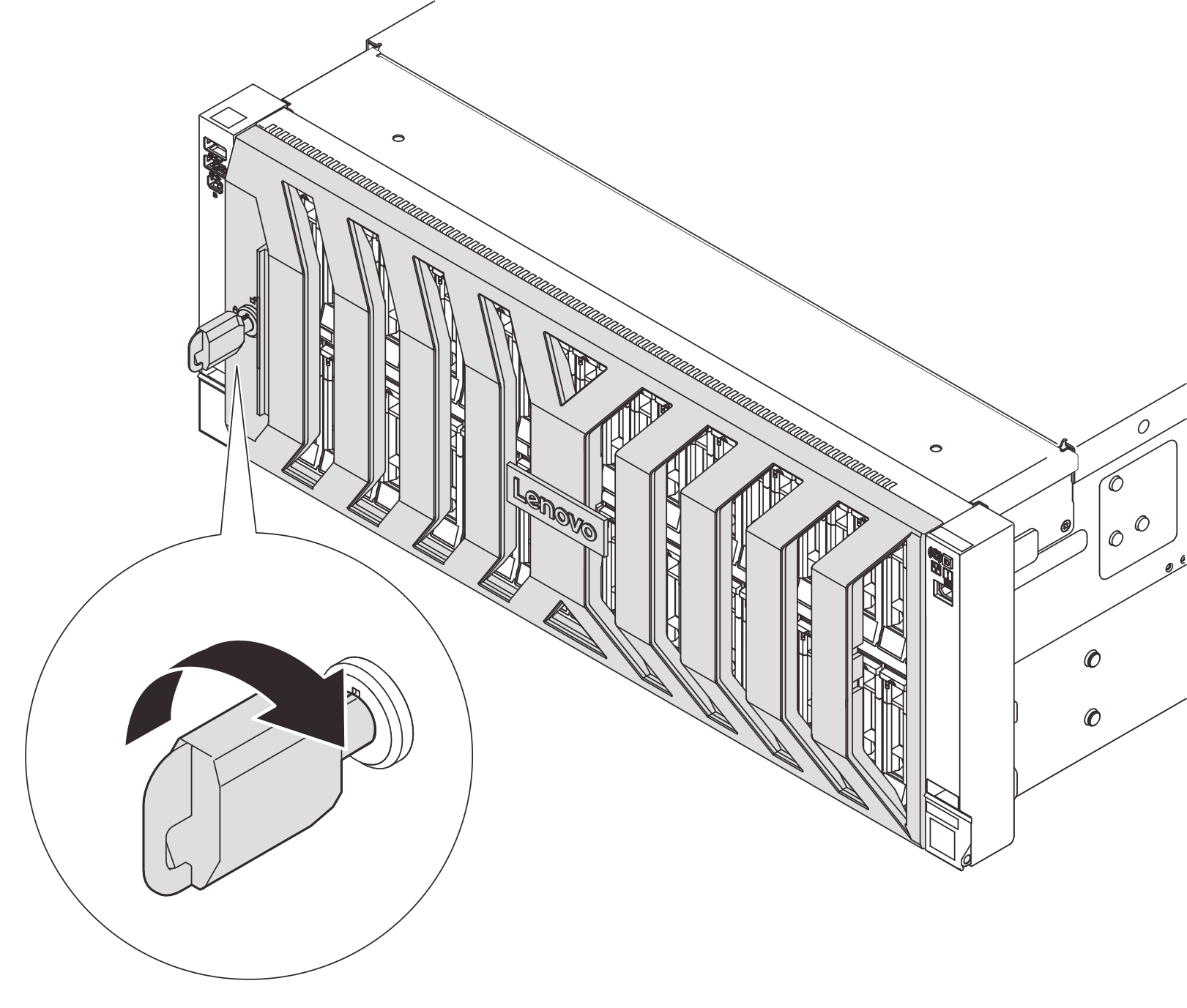 Unlocking the security bezel