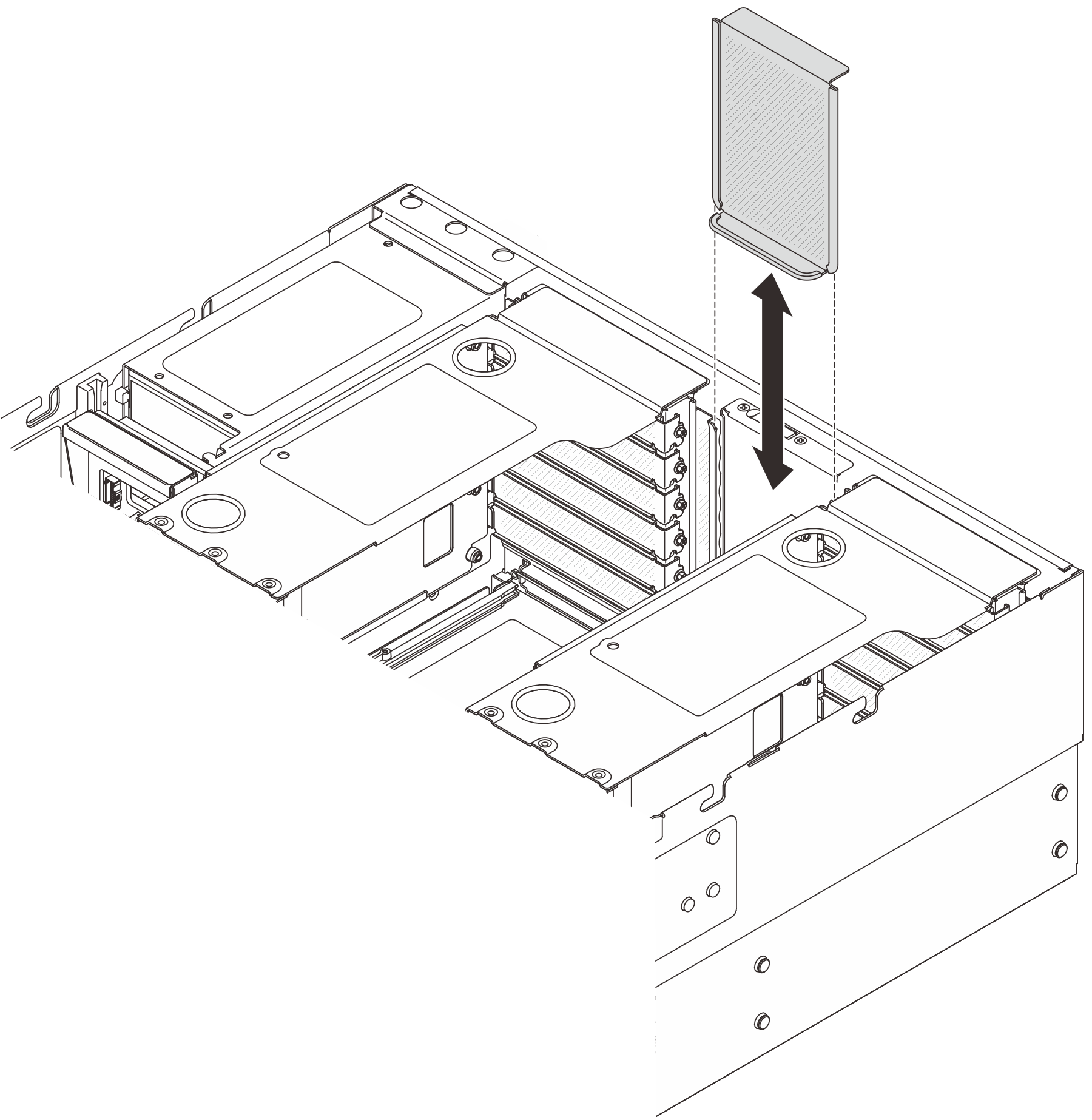 Removing riser filler