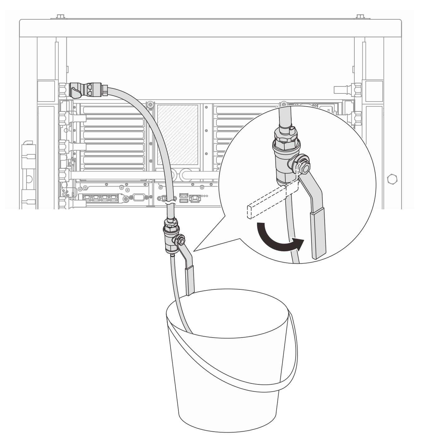 Opening the bleeder kit